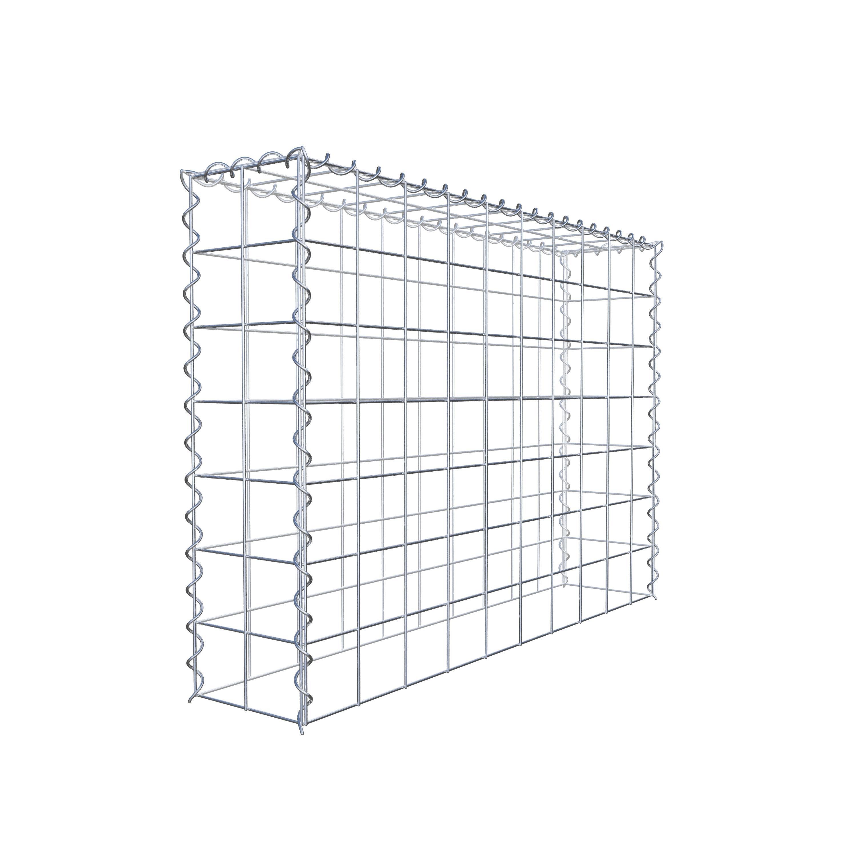 Grown-on gabion type 3 100 cm x 70 cm x 20 cm (L x H x D), mesh size 10 cm x 10 cm, spiral