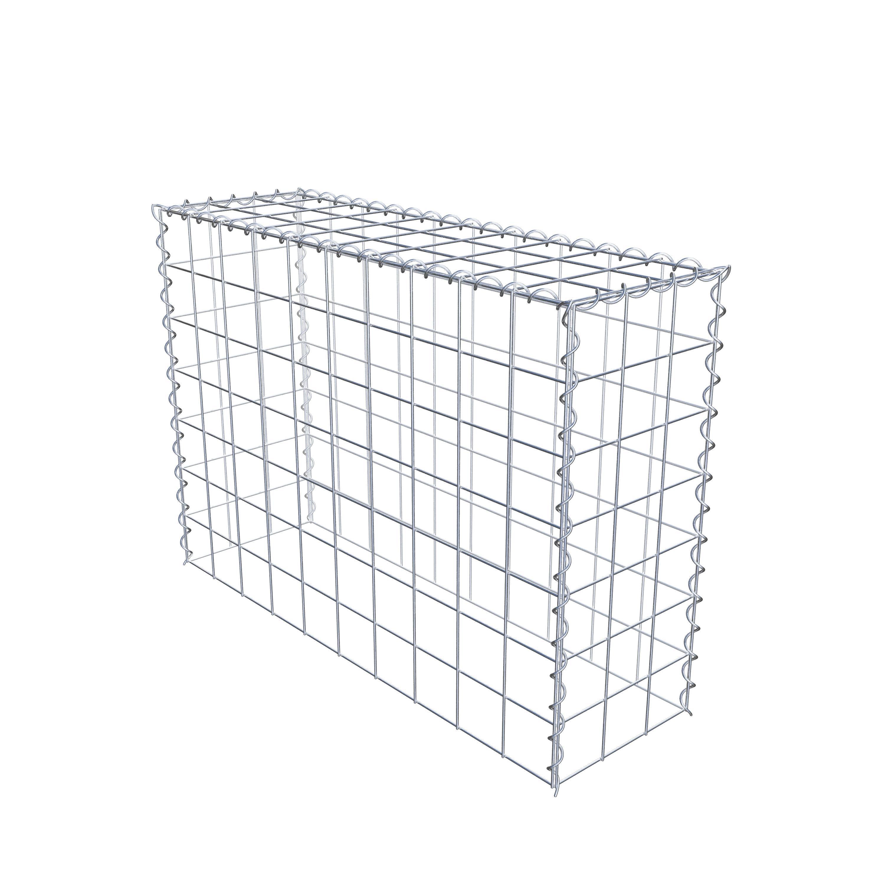 Gabião tipo 3 100 cm x 70 cm x 30 cm (C x A x P), malhagem 10 cm x 10 cm, espiral