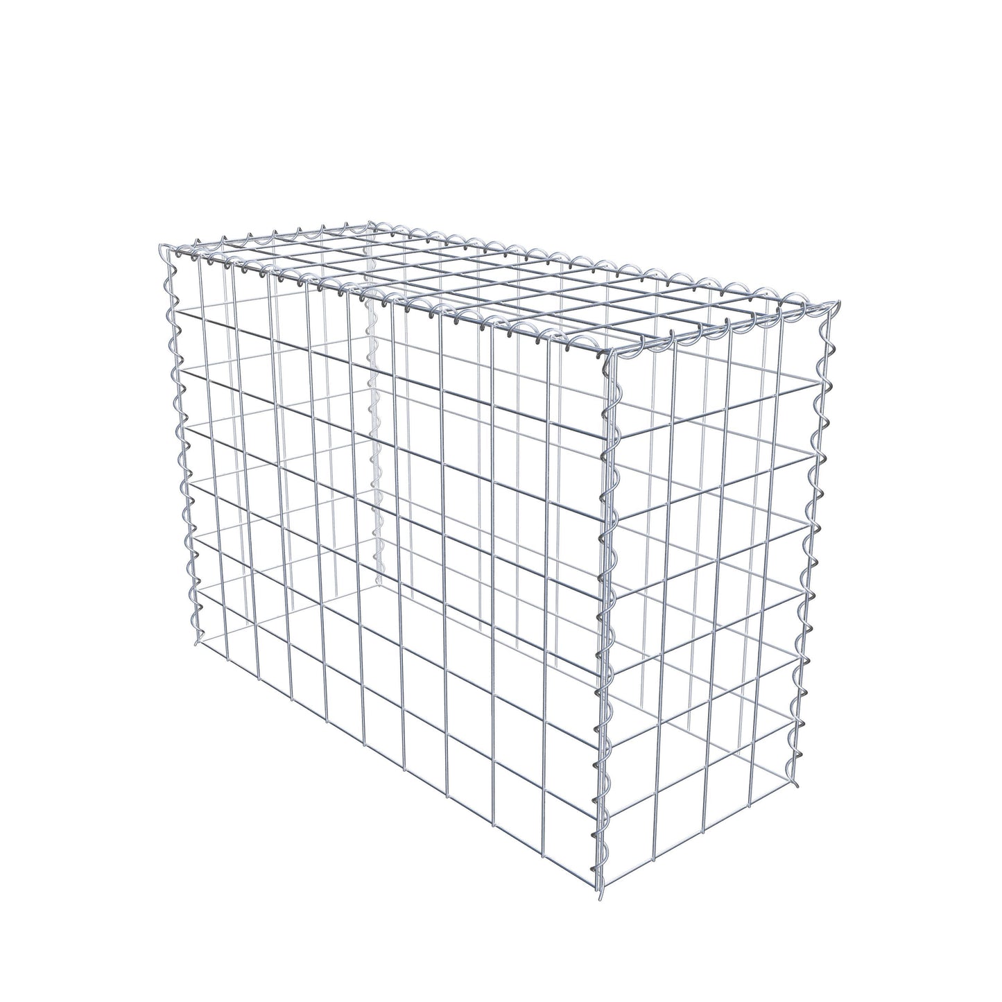 Extra gabion typ 3 100 cm x 70 cm x 40 cm (L x H x D), maskstorlek 10 cm x 10 cm, spiral