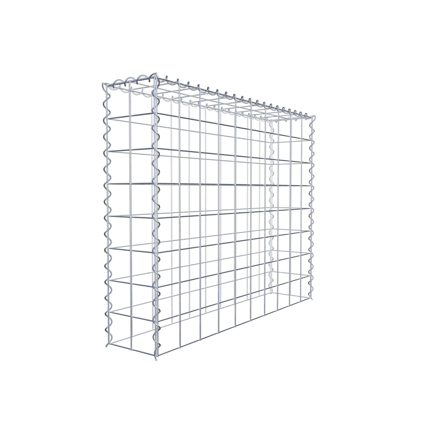 Anbaugabione Typ 3 100 cm x 80 cm x 20 cm (L x H x T), Maschenweite 10 cm x 10 cm, Spirale