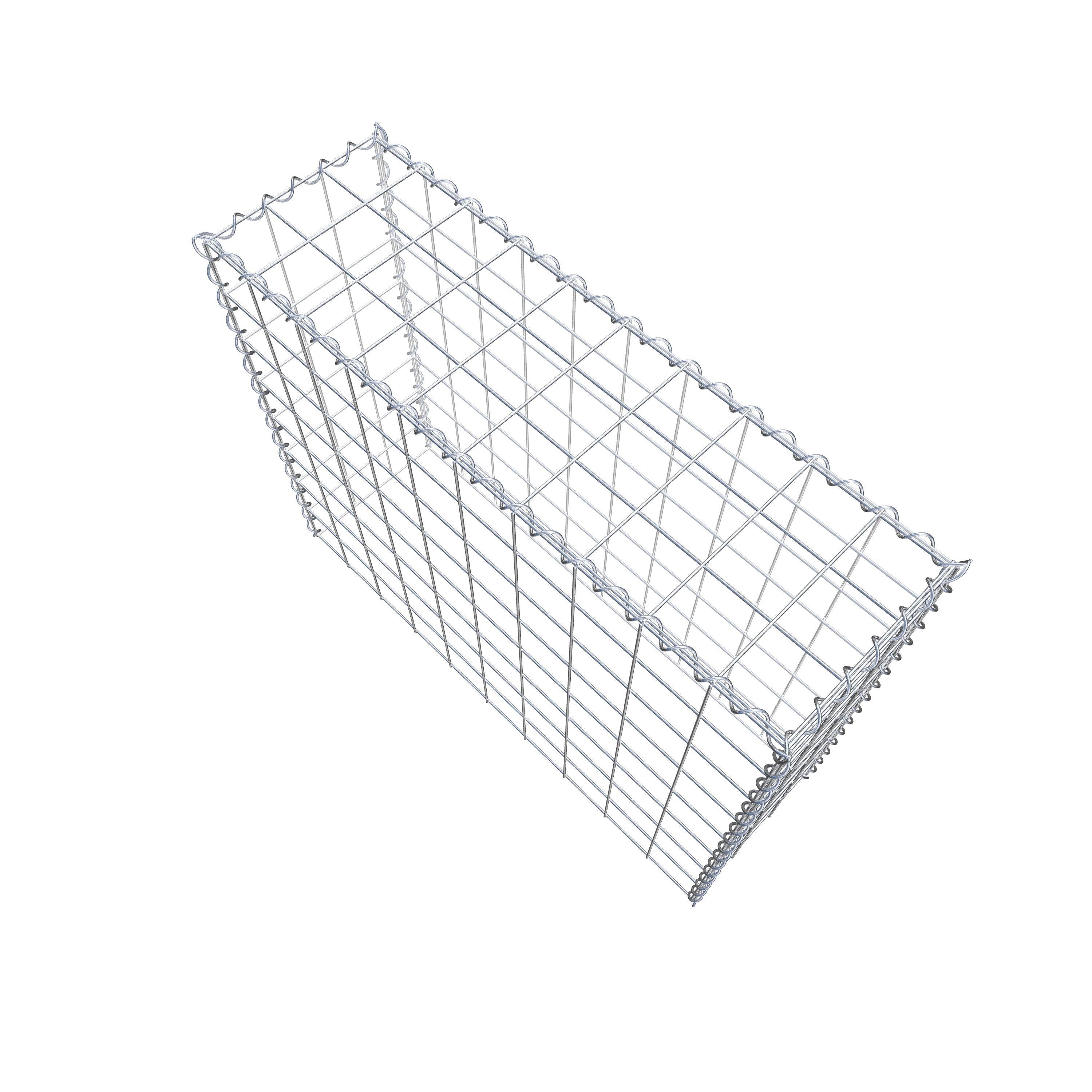 Påväxt gabion typ 3 100 cm x 80 cm x 30 cm (L x H x D), maskstorlek 10 cm x 10 cm, spiral