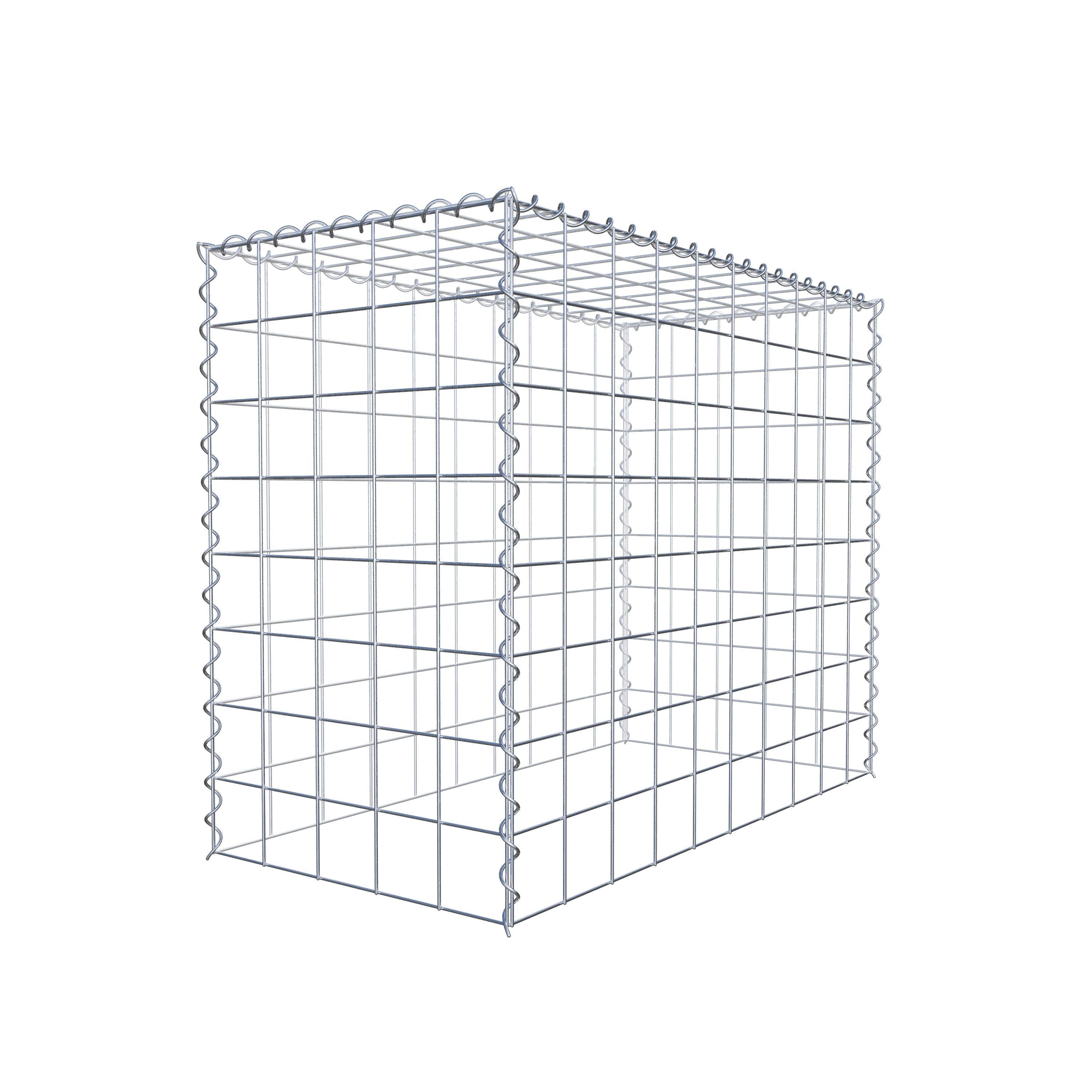 Extra gabion typ 3 100 cm x 80 cm x 50 cm (L x H x D), maskstorlek 10 cm x 10 cm, spiral