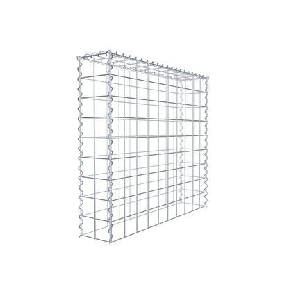 Opvokset gabion type 3 100 cm x 90 cm x 20 cm (L x H x D), maskestørrelse 10 cm x 10 cm, spiral