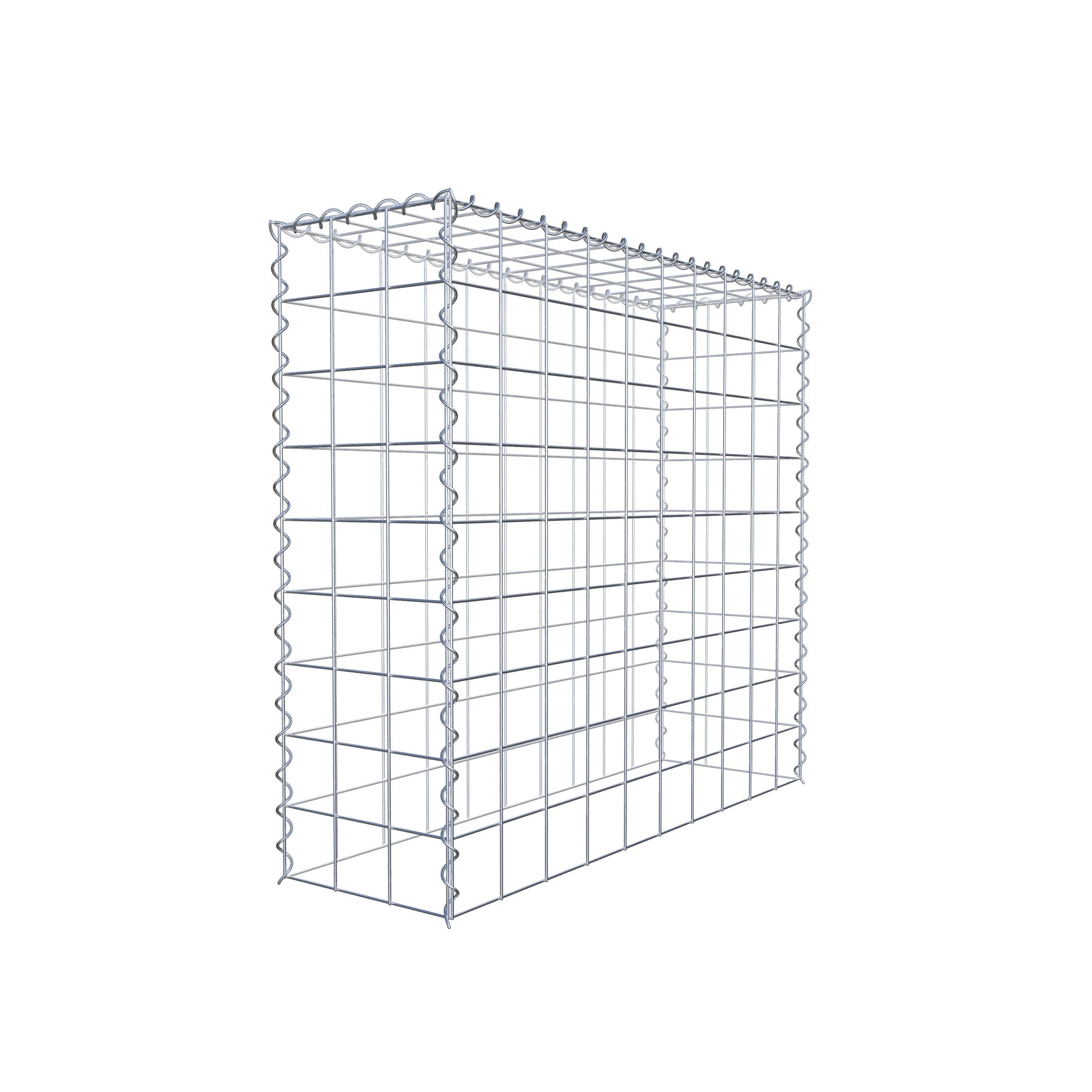 Grown-on gabion type 3 100 cm x 90 cm x 30 cm (L x H x D), mesh size 10 cm x 10 cm, spiral