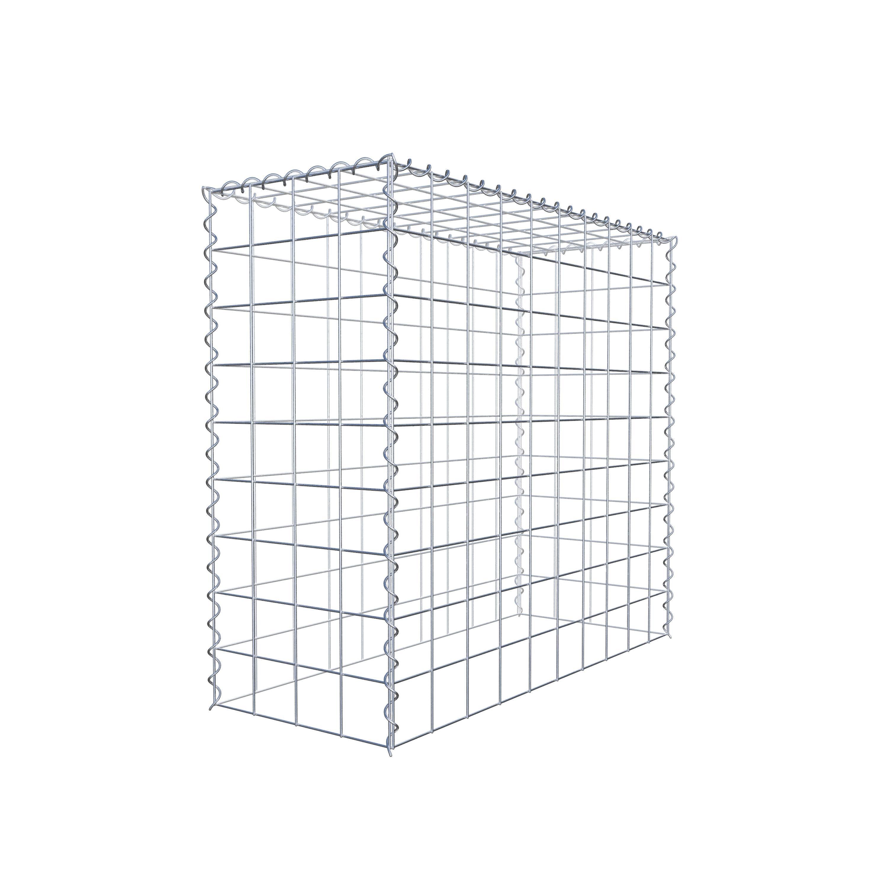 Grown-on gabion type 3 100 cm x 90 cm x 40 cm (L x H x D), mesh size 10 cm x 10 cm, spiral