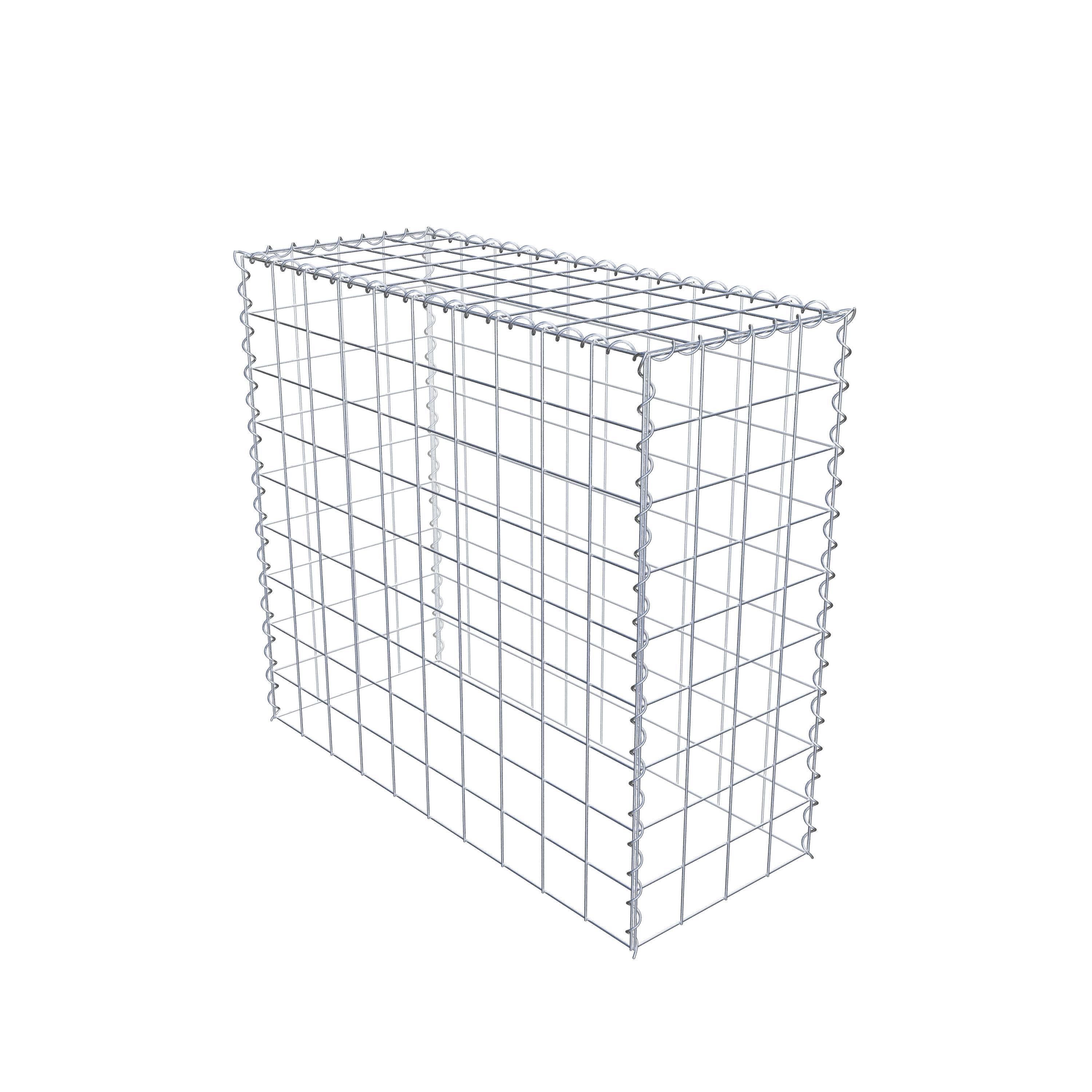 Grown-on gabion type 3 100 cm x 90 cm x 40 cm (L x H x D), mesh size 10 cm x 10 cm, spiral