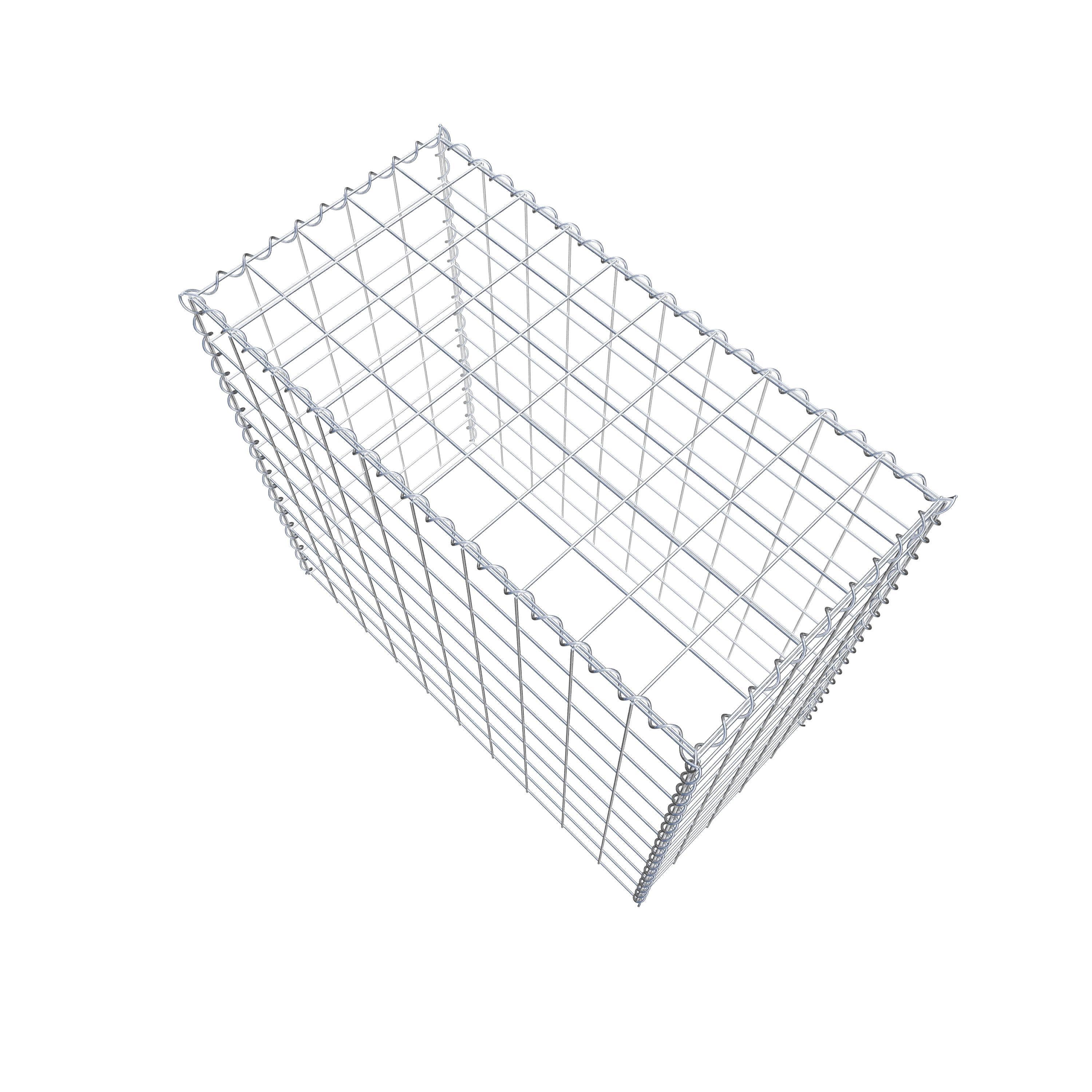 Gabião tipo 3 100 cm x 90 cm x 50 cm (C x A x P), malhagem 10 cm x 10 cm, espiral