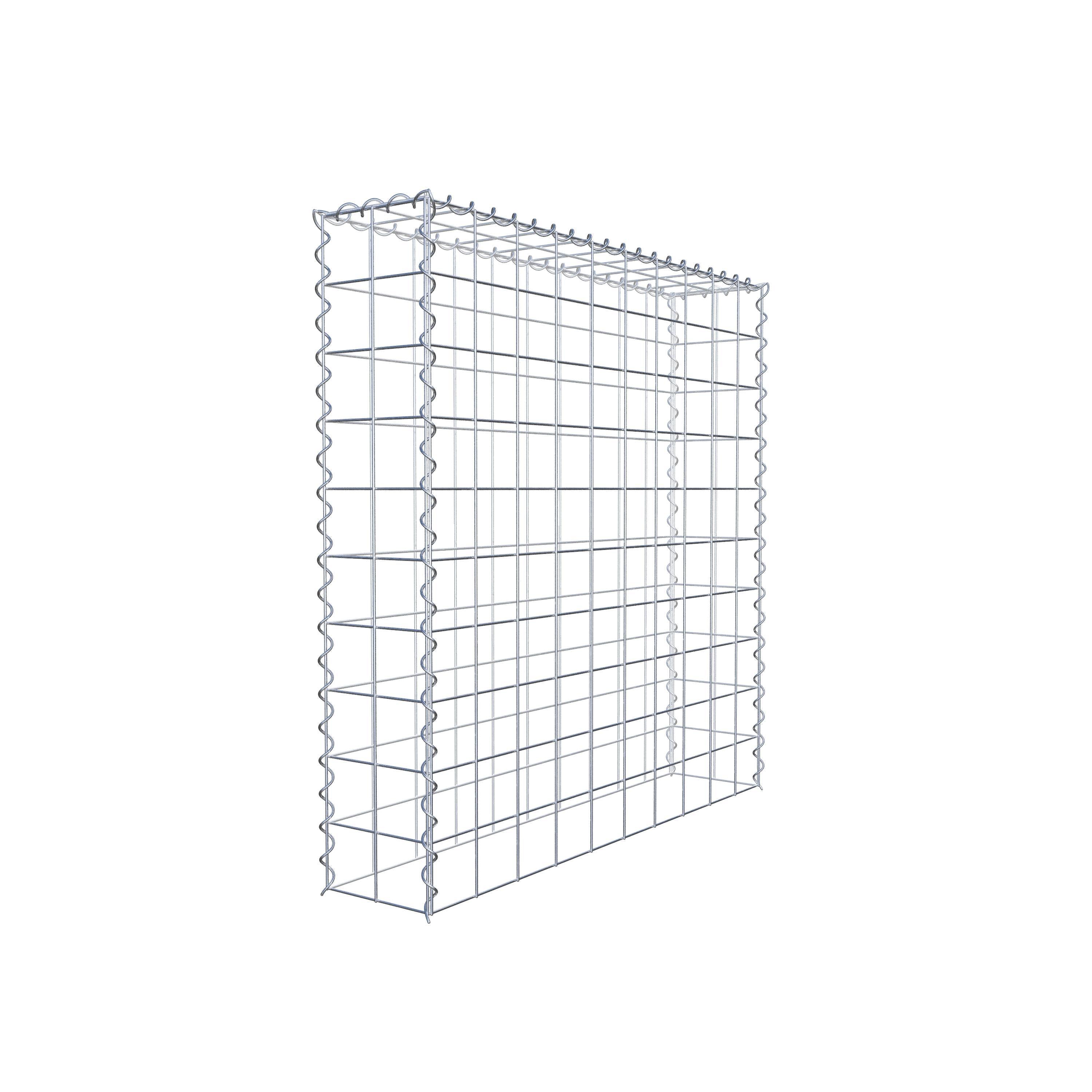 Gavión complementario tipo 3 100 cm x 100 cm x 20 cm (L x A x P), malla 10 cm x 10 cm, espiral