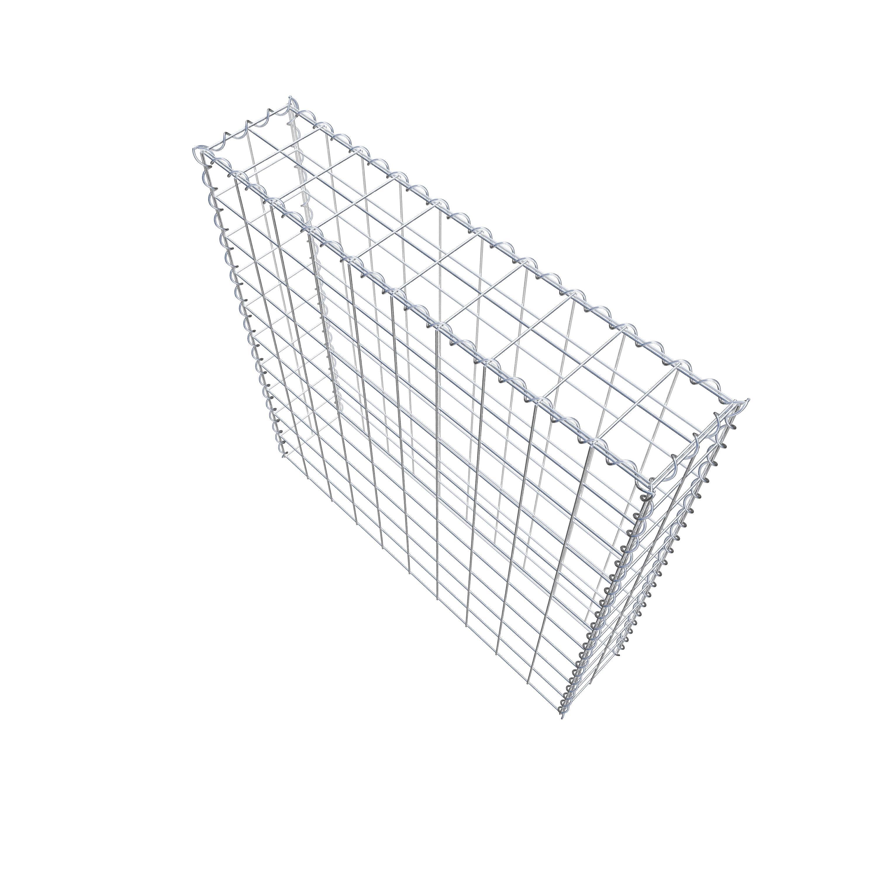 Extra gabion typ 3 100 cm x 100 cm x 20 cm (L x H x D), maskstorlek 10 cm x 10 cm, spiral