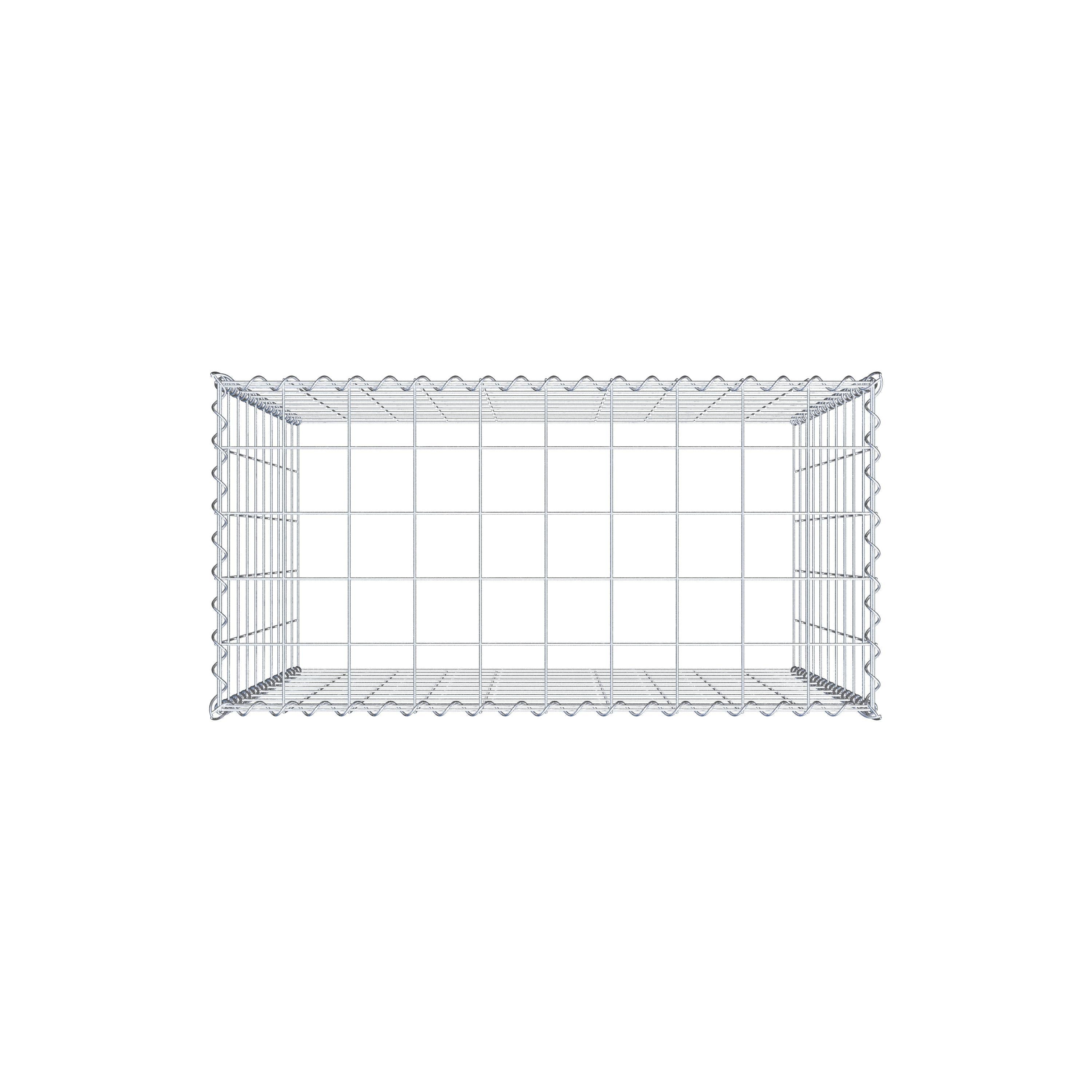 Gabião Tipo 3 100 cm x 100 cm x 50 cm (C x A x P), malhagem 10 cm x 10 cm, espiral