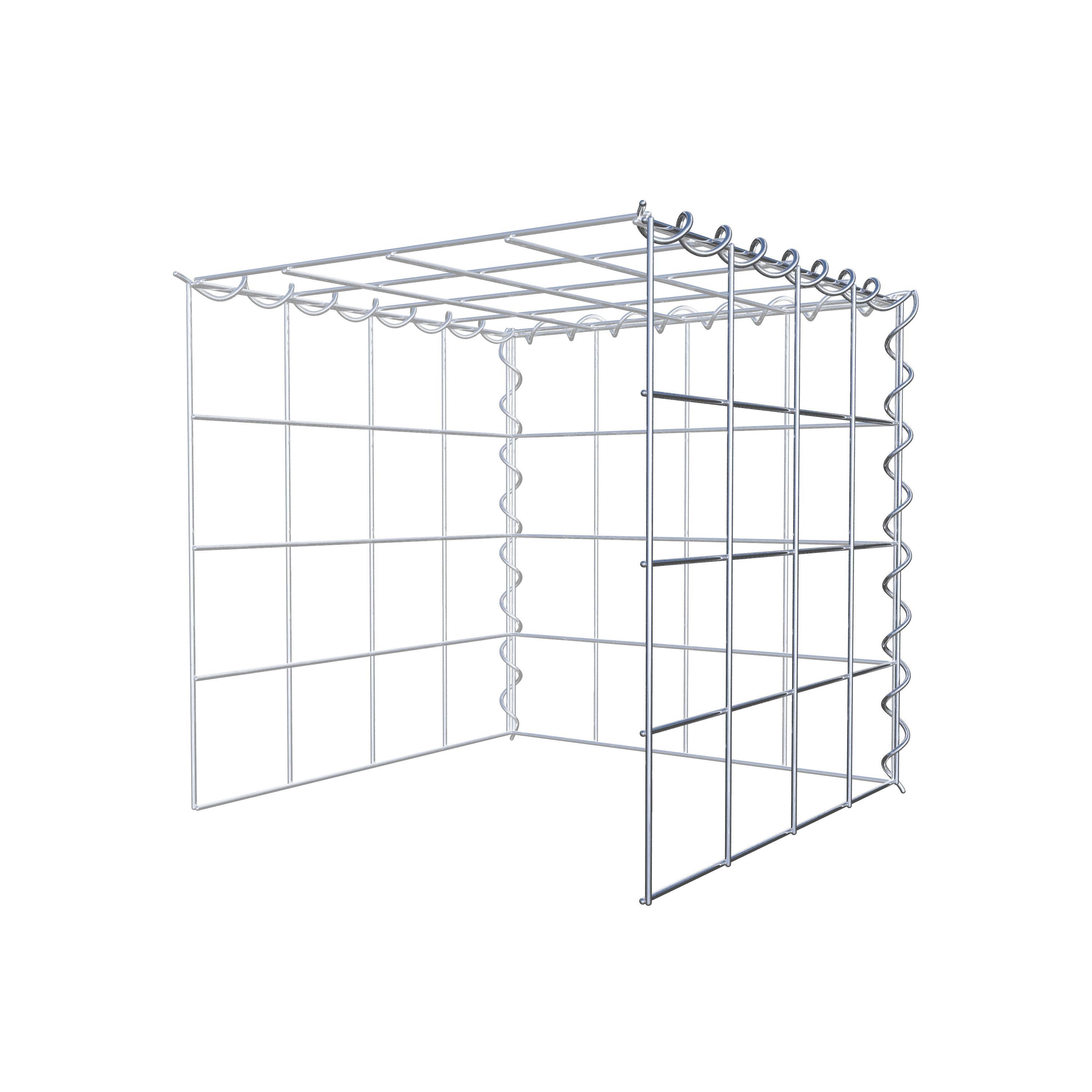 Add-on schanskorf type 4 40 cm x 40 cm x 40 cm (L x H x D), maaswijdte 10 cm x 10 cm, spiraal