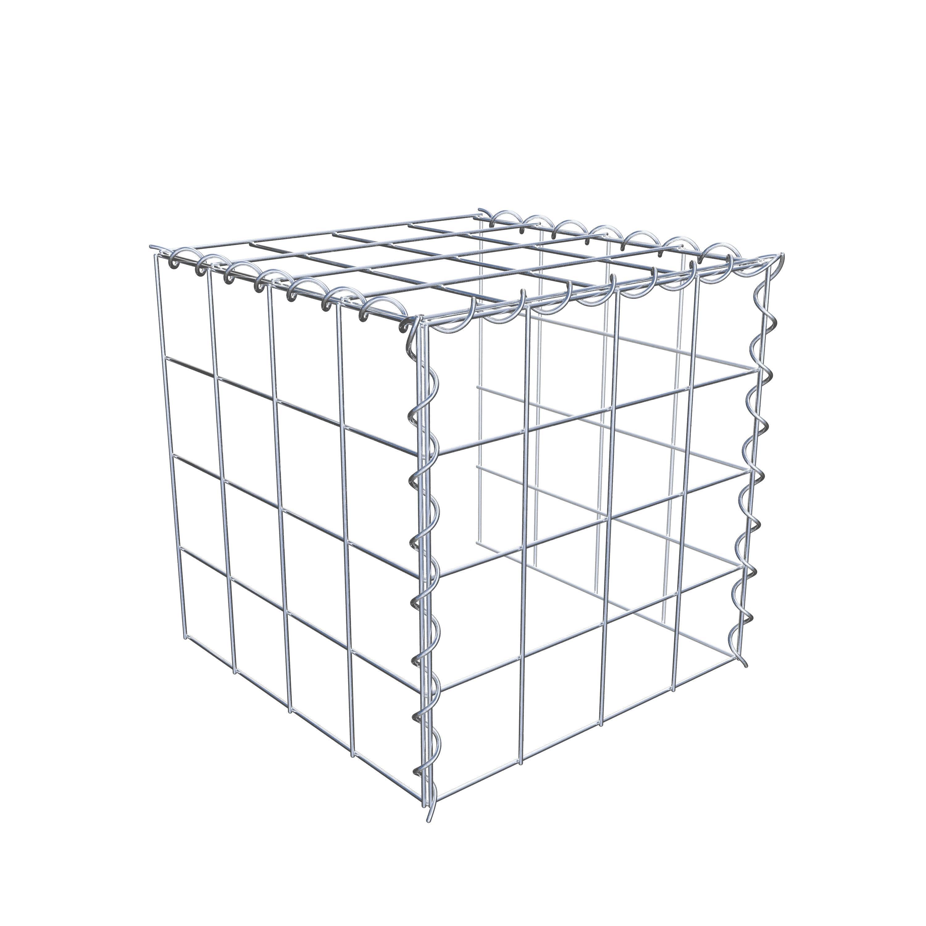 Grown-on gabion type 4 40 cm x 40 cm x 40 cm (L x H x D), mesh size 10 cm x 10 cm, spiral