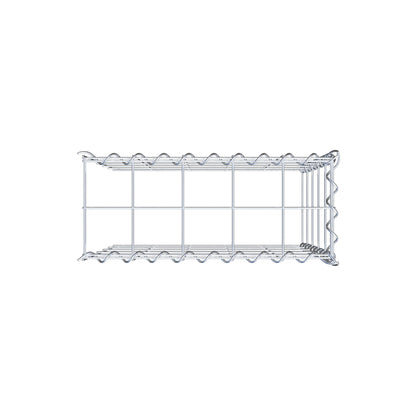 Grown-on gabion type 4 50 cm x 50 cm x 20 cm (L x H x D), mesh size 10 cm x 10 cm, spiral