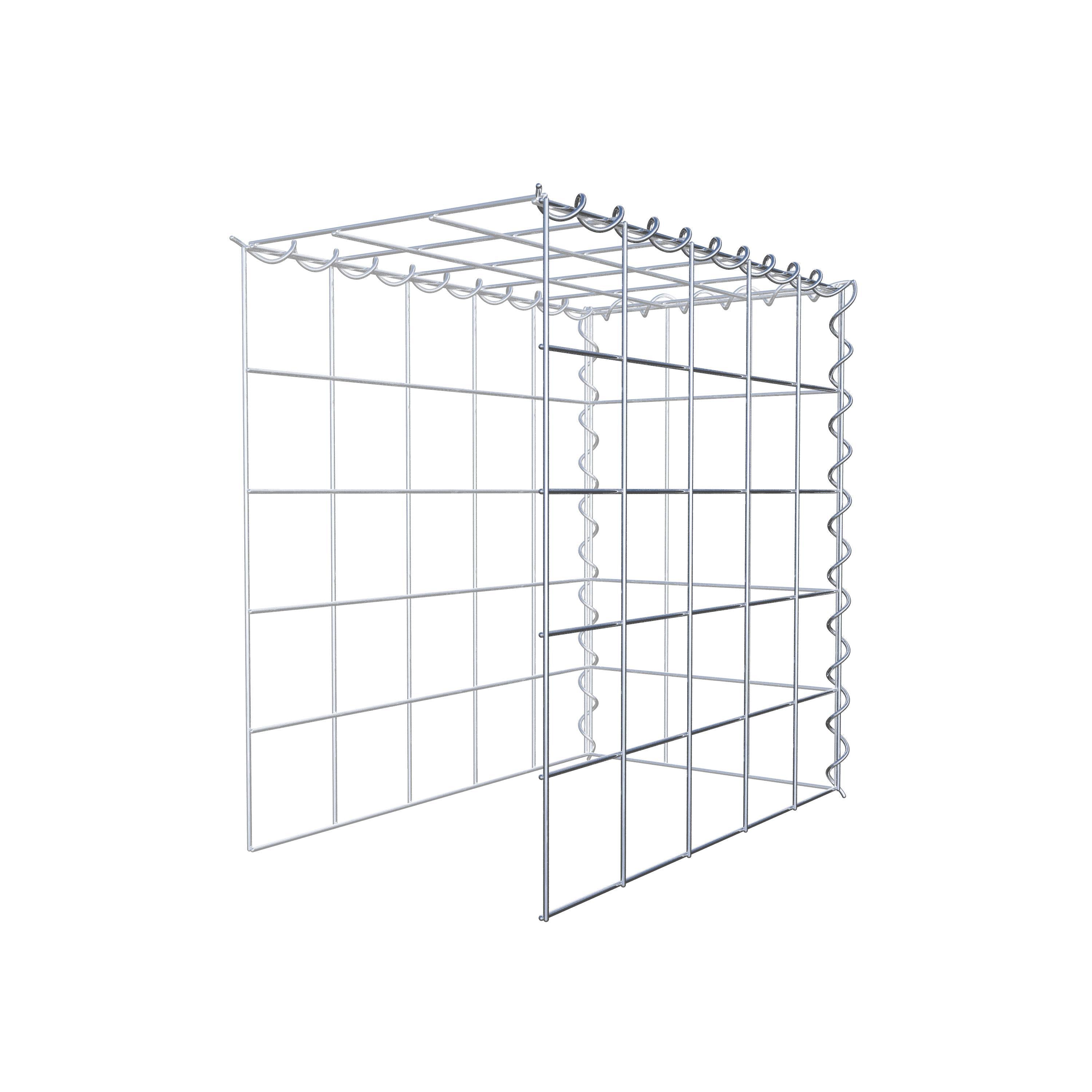 Add-on schanskorf type 4 50 cm x 50 cm x 30 cm (L x H x D), maaswijdte 10 cm x 10 cm, spiraal