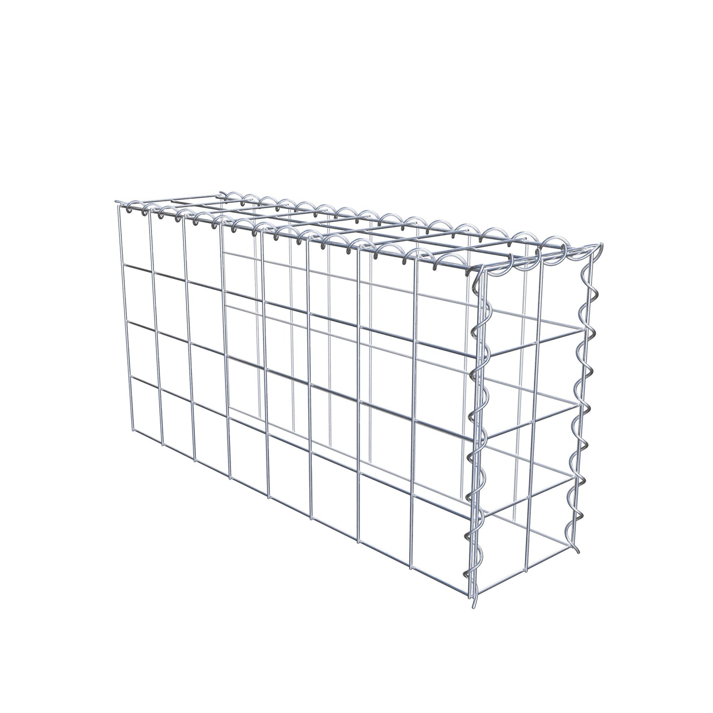 Anbaugabione Typ 4 80 cm x 40 cm x 20 cm (L x H x T), Maschenweite 10 cm x 10 cm, Spirale
