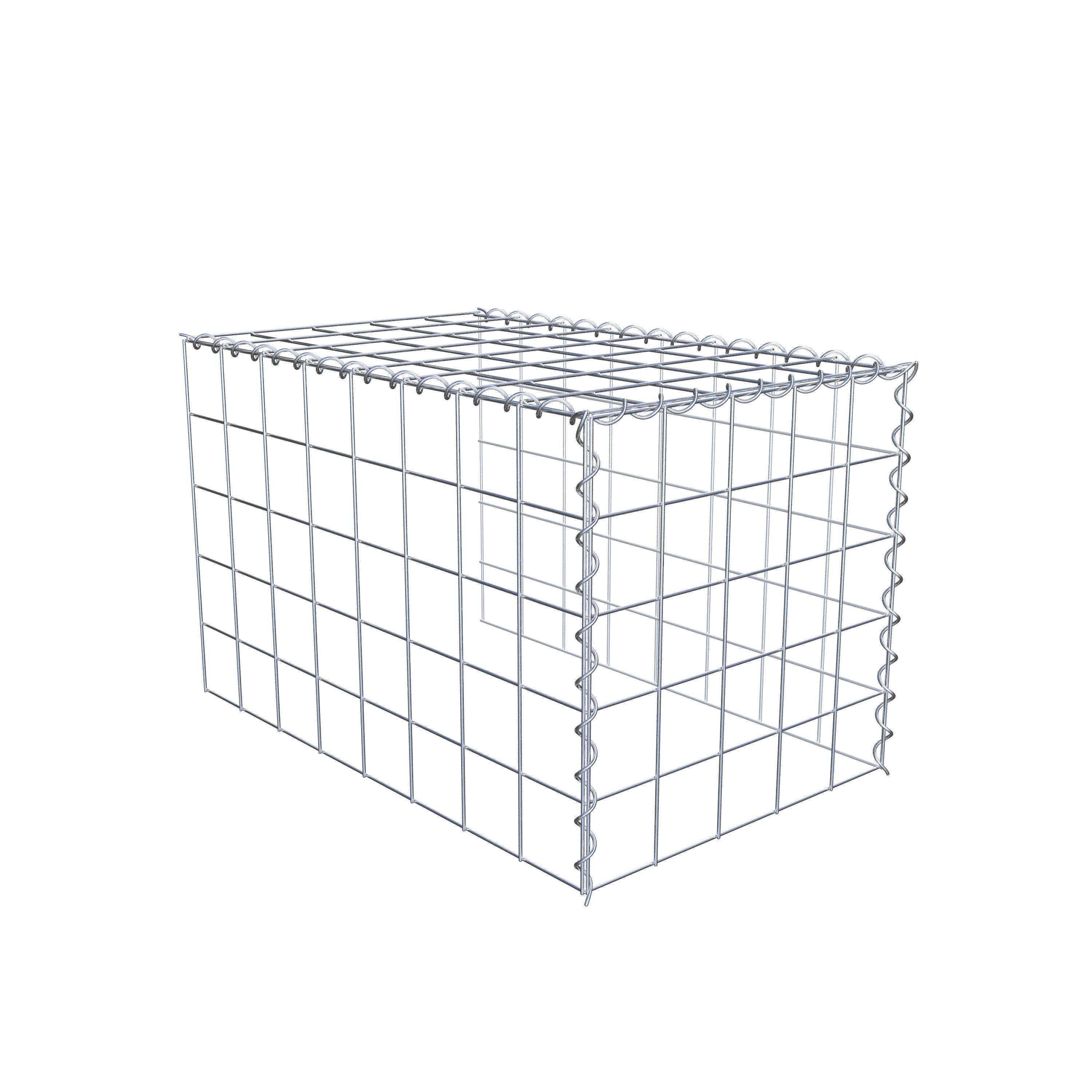 Opvokset gabion type 4 80 cm x 50 cm x 50 cm (L x H x D), maskestørrelse 10 cm x 10 cm, spiral