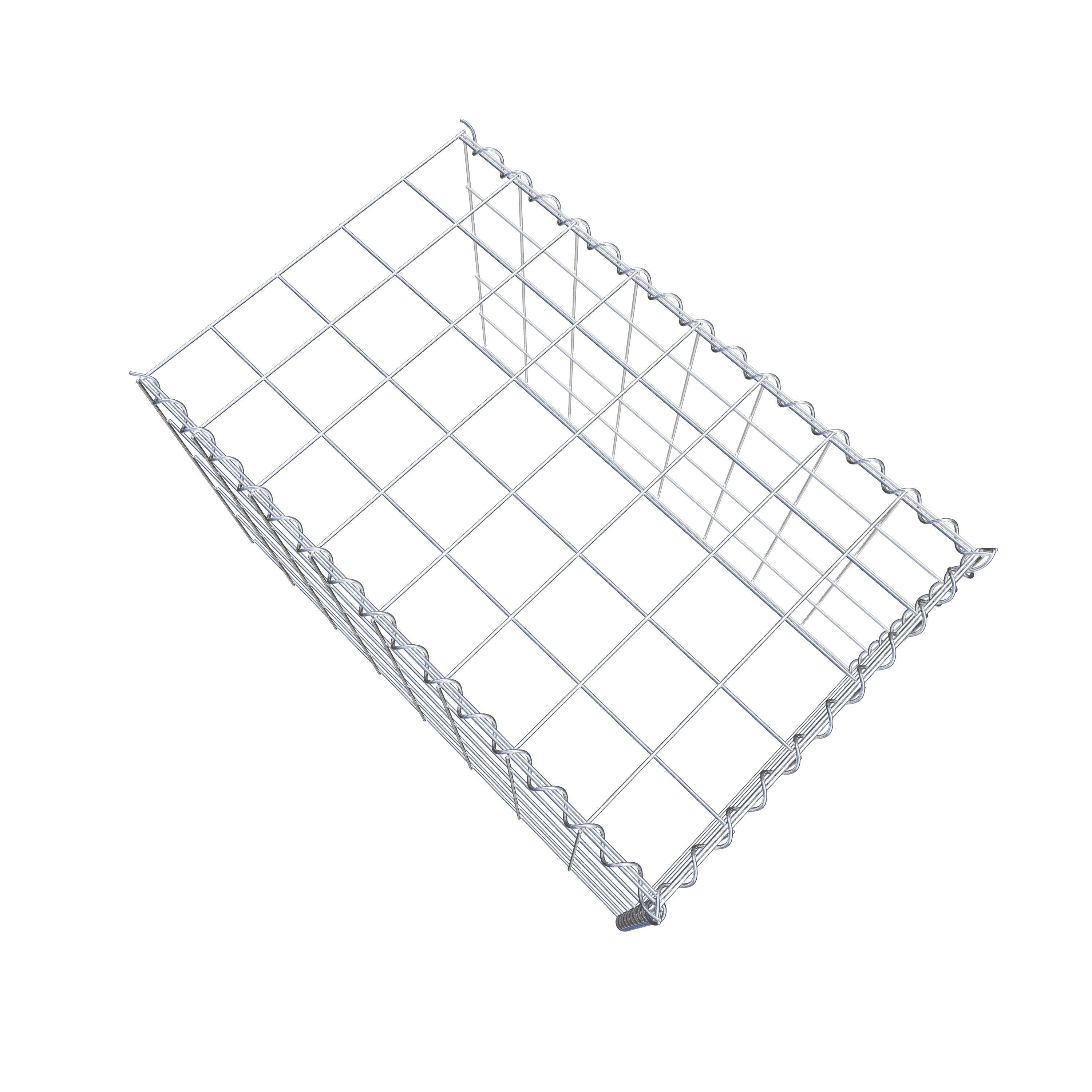 Add-on schanskorf type 4 80 cm x 50 cm x 50 cm (L x H x D), maaswijdte 10 cm x 10 cm, spiraal