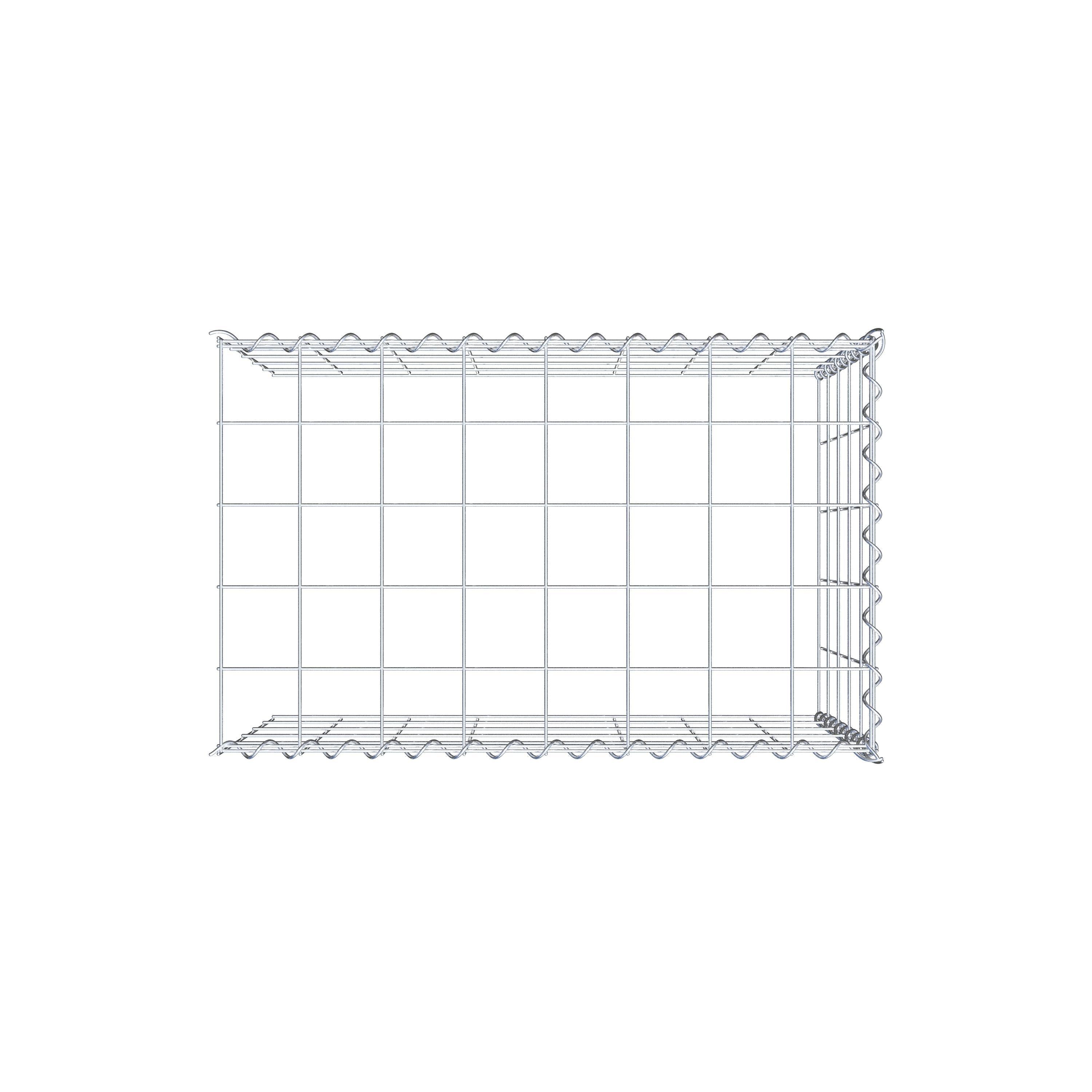 Add-on schanskorf type 4 80 cm x 50 cm x 50 cm (L x H x D), maaswijdte 10 cm x 10 cm, spiraal