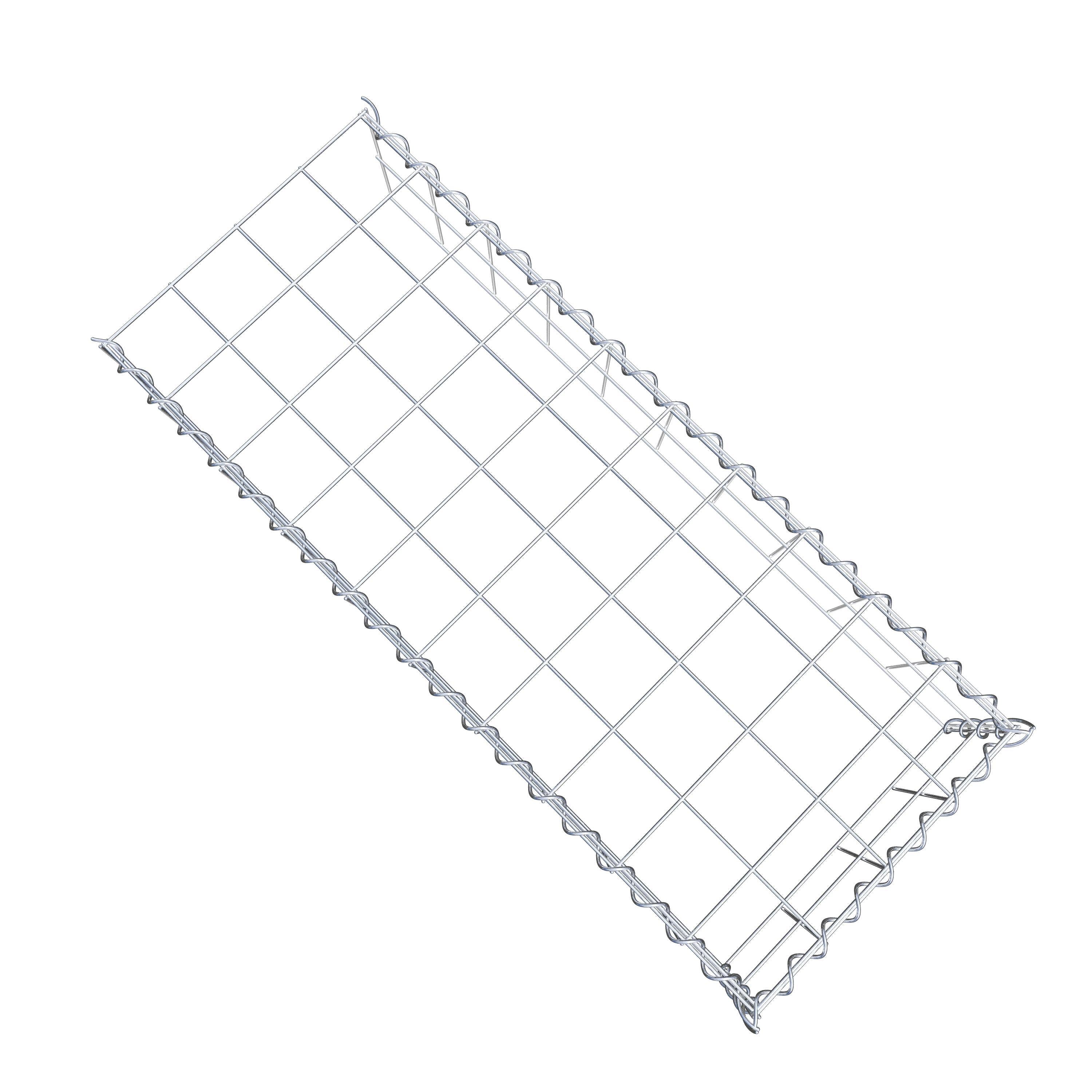 Add-on schanskorf type 4 100 cm x 20 cm x 40 cm (L x H x D), maaswijdte 10 cm x 10 cm, spiraal