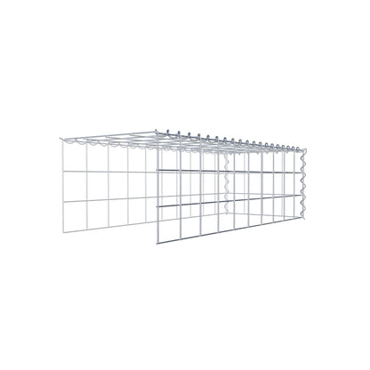 Gabbione aggiuntivo tipo 4 100 cm x 30 cm x 40 cm (L x H x P), maglia 10 cm x 10 cm, spirale