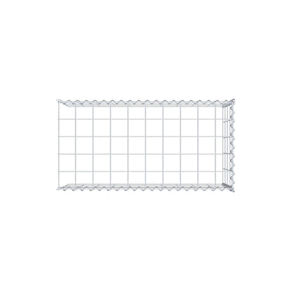 Gabion rapporté type 4 100 cm x 40 cm x 50 cm (L x H x P), mailles 10 cm x 10 cm, spirale