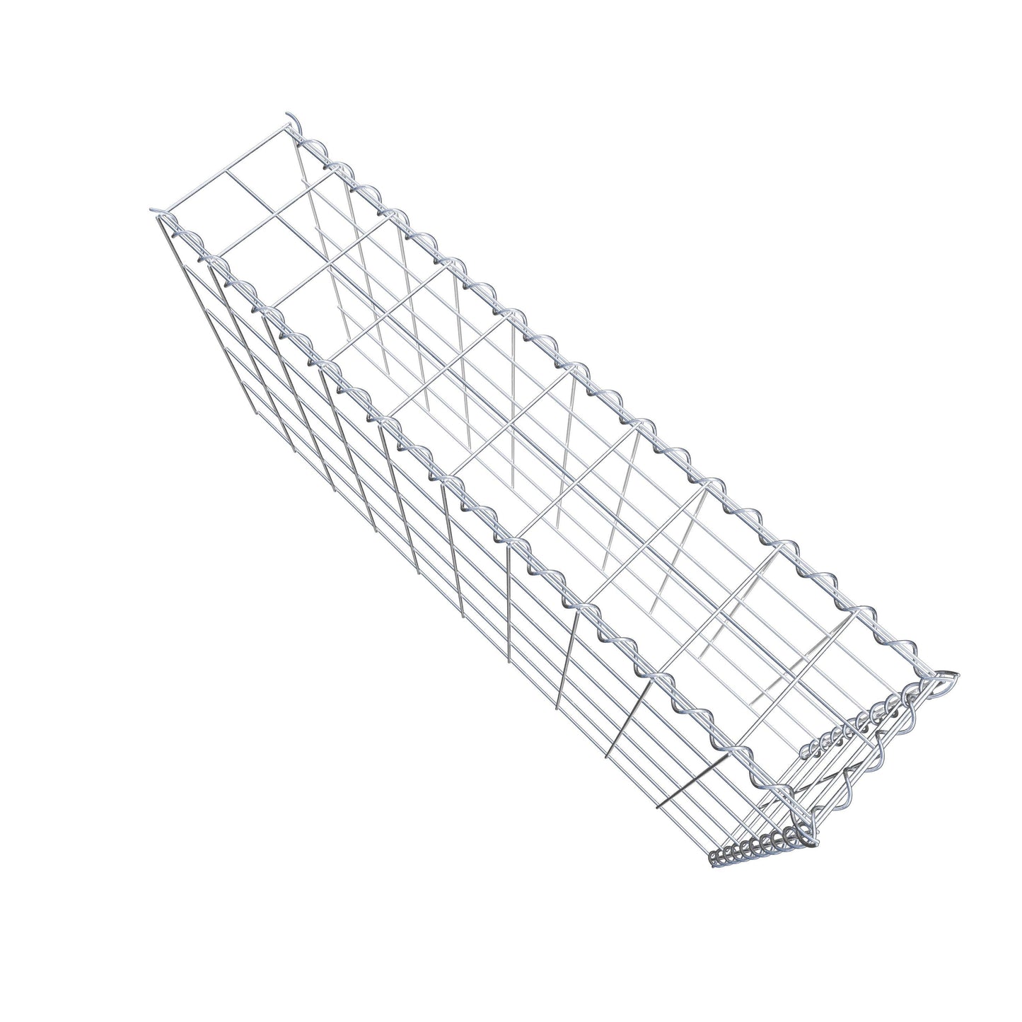 Gabion rapporté type 4 100 cm x 50 cm x 20 cm (L x H x P), mailles 10 cm x 10 cm, spirale