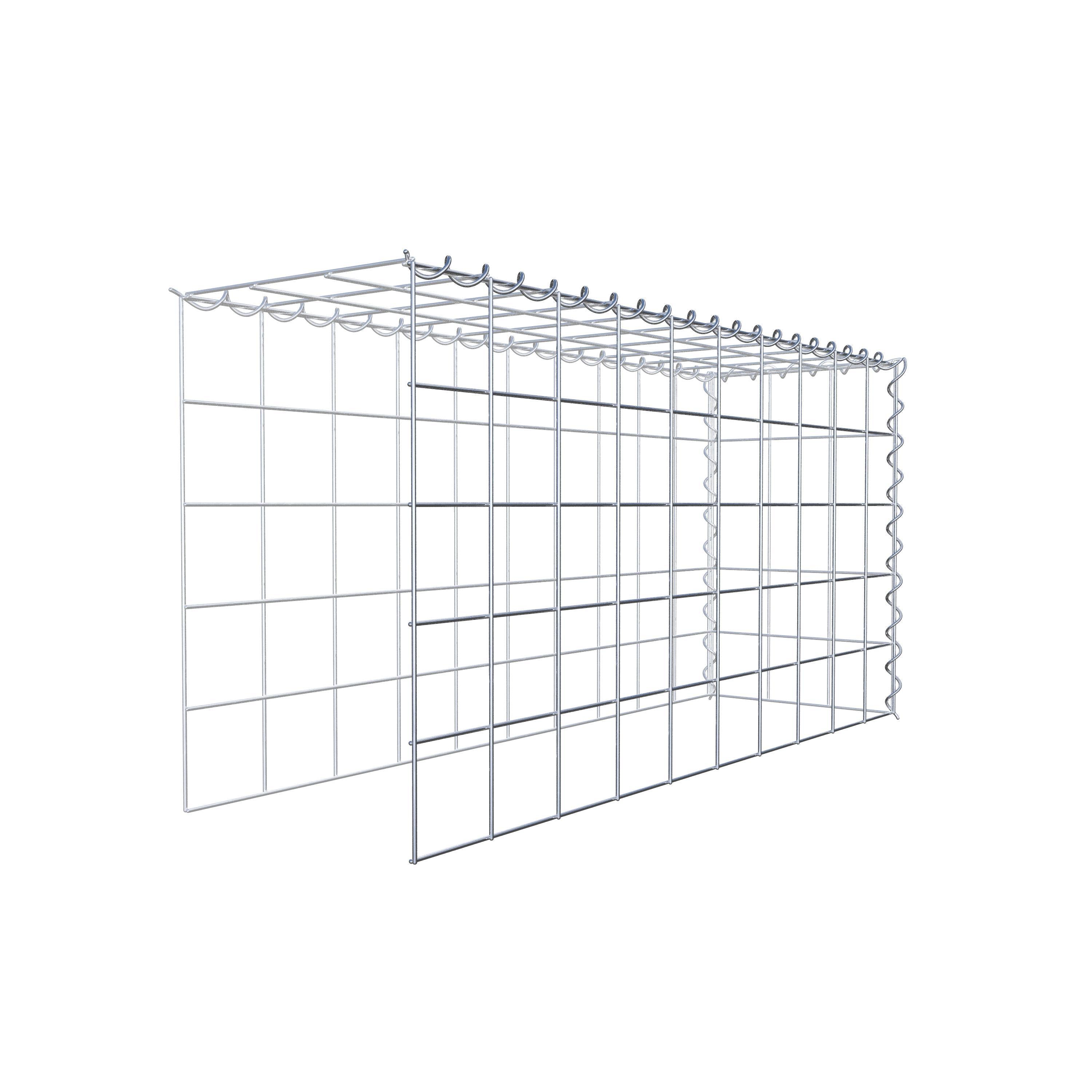 Anbaugabione Typ 4 100 cm x 50 cm x 30 cm (L x H x T), Maschenweite 10 cm x 10 cm, Spirale