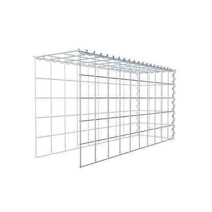 Grown-on gabion type 4 100 cm x 50 cm x 30 cm (L x H x D), mesh size 10 cm x 10 cm, spiral