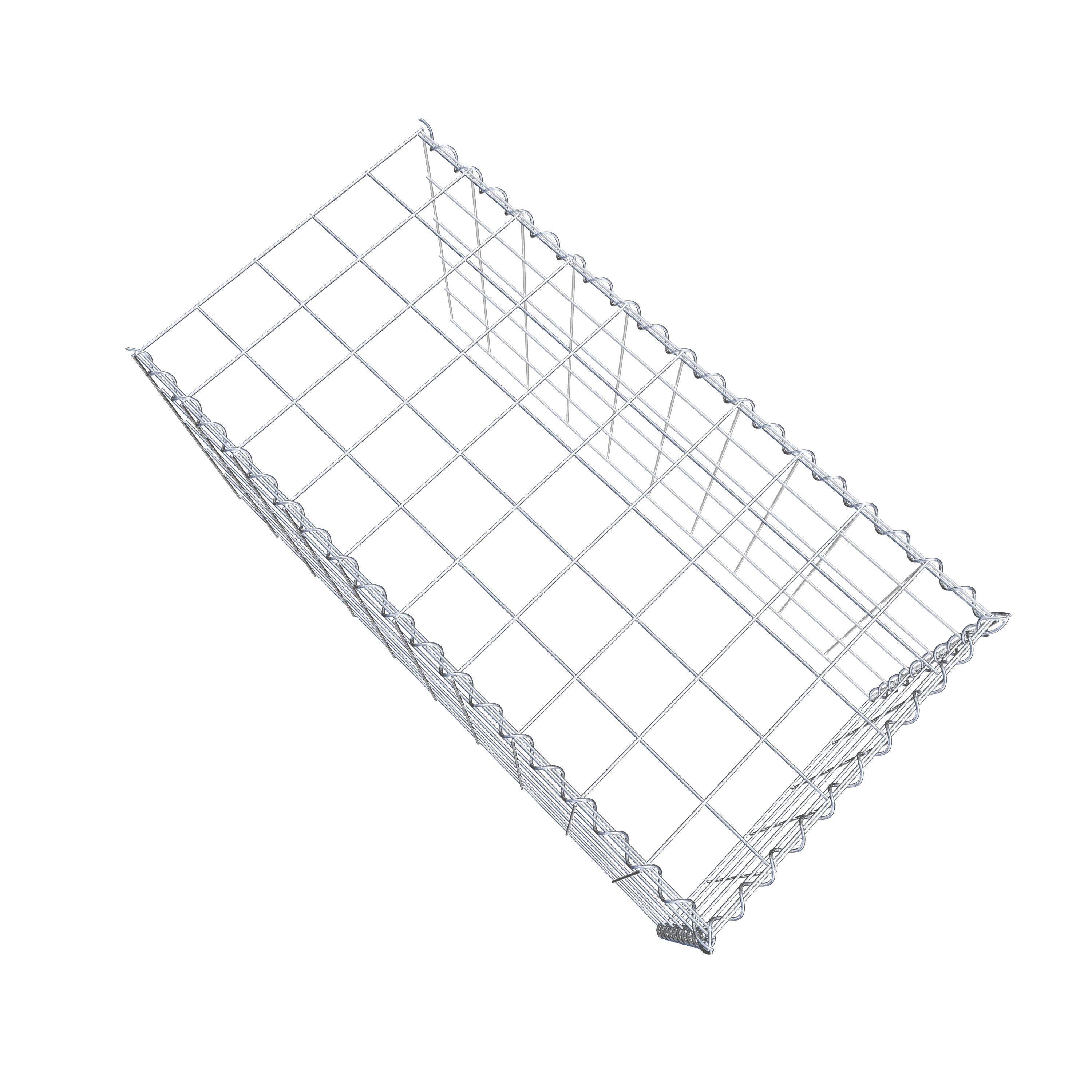 Grown-on gabion type 4 100 cm x 50 cm x 50 cm (L x H x D), mesh size 10 cm x 10 cm, spiral