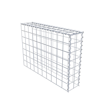 Grown-on gabion type 4 100 cm x 70 cm x 20 cm (L x H x D), mesh size 10 cm x 10 cm, spiral