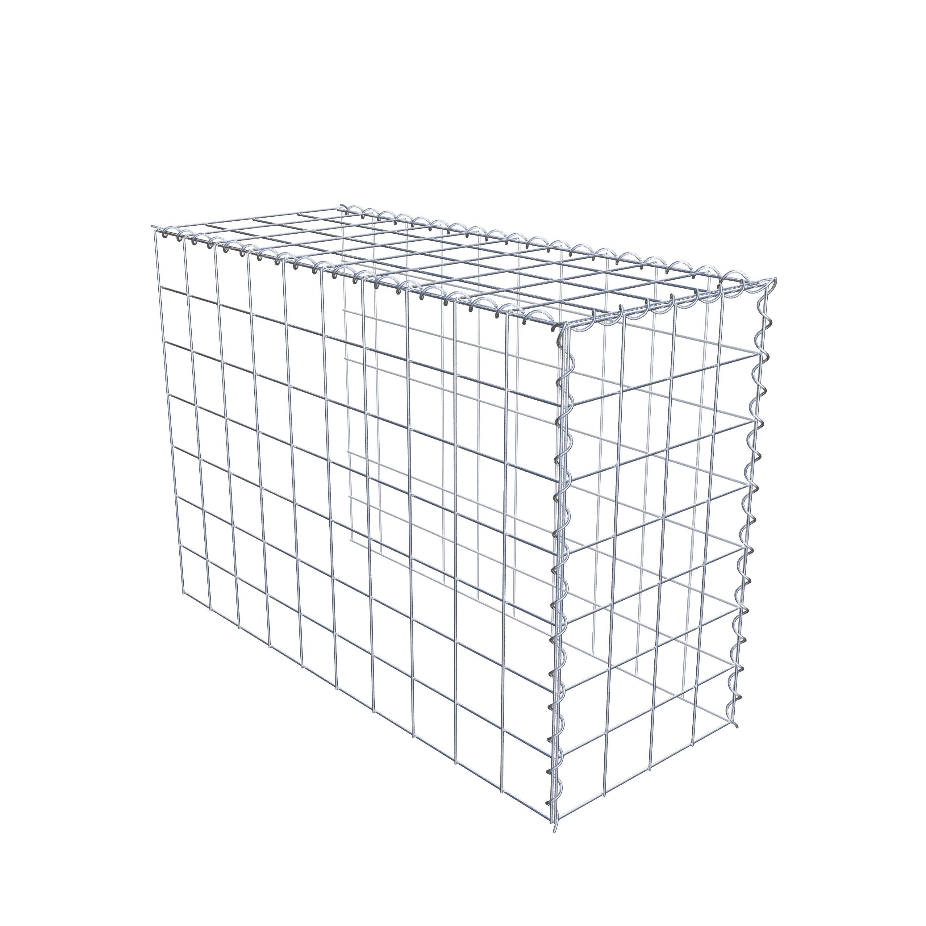 Gabião tipo 4 100 cm x 70 cm x 40 cm (C x A x P), malhagem 10 cm x 10 cm, espiral