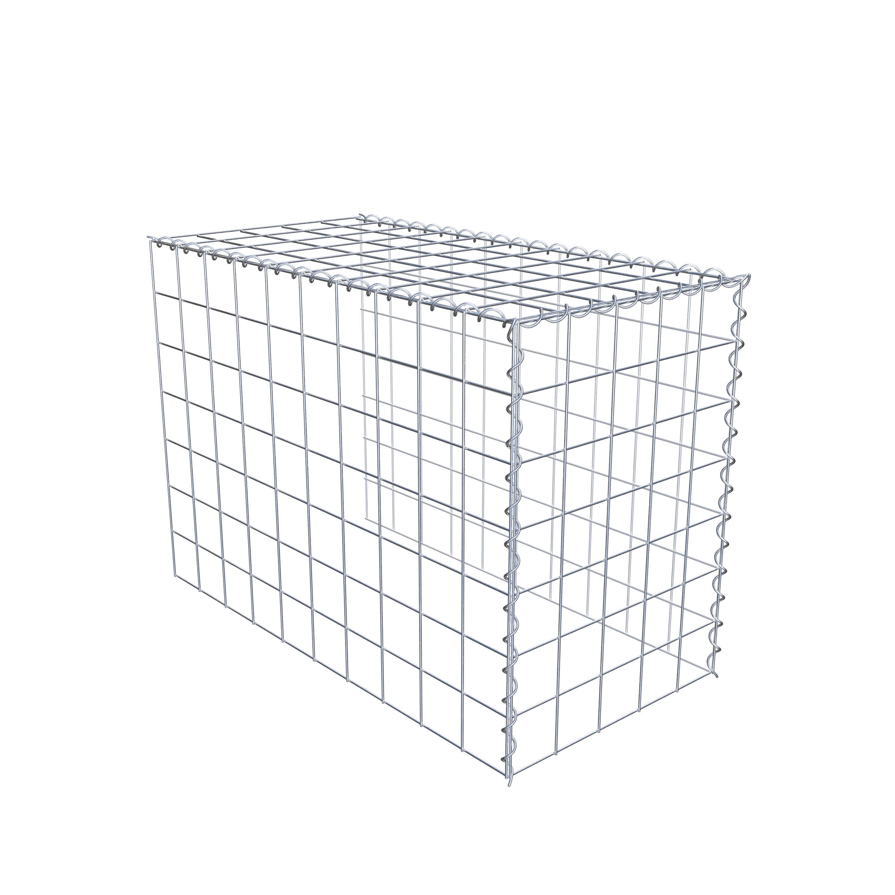 Grown-on gabion type 4 100 cm x 70 cm x 50 cm (L x H x D), mesh size 10 cm x 10 cm, spiral