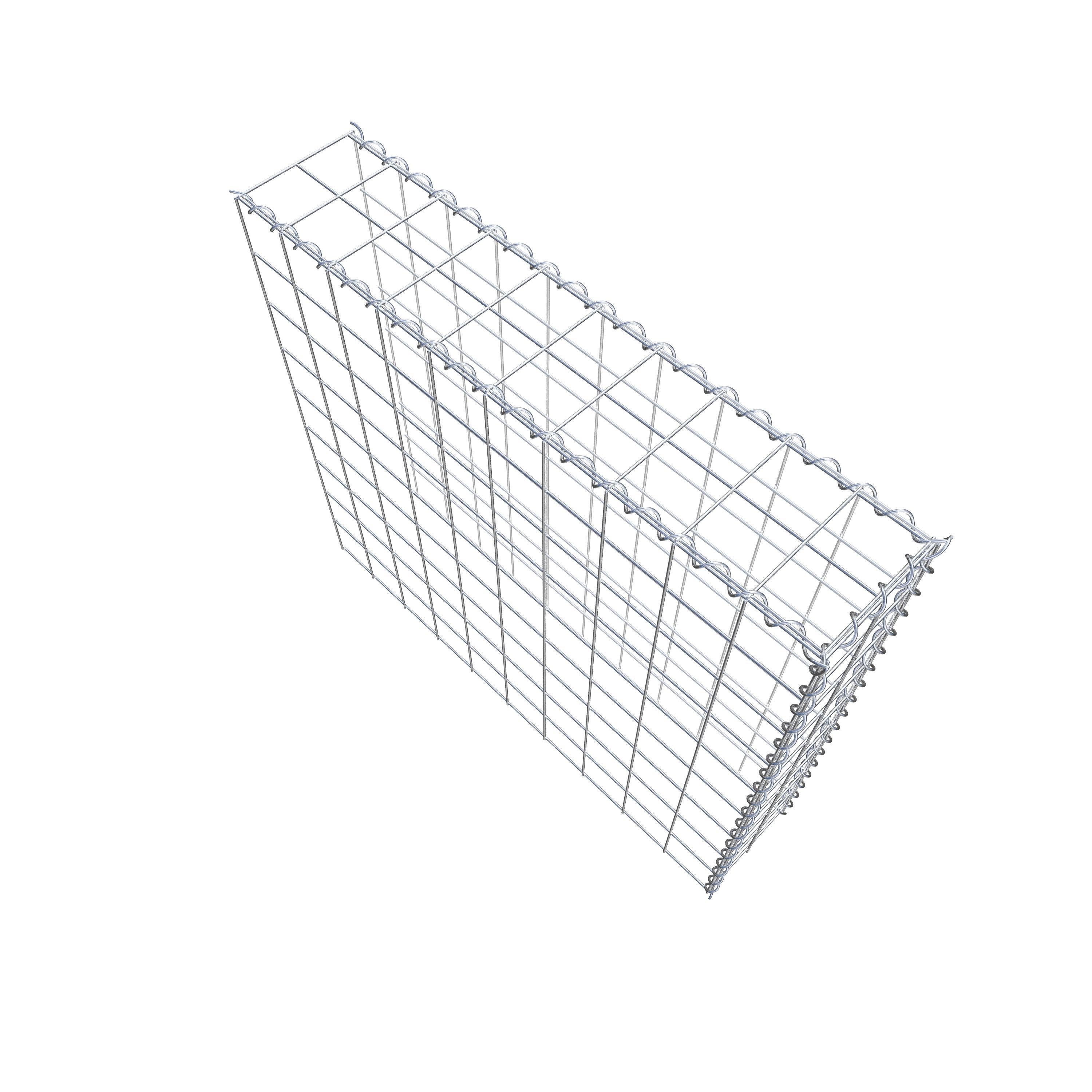 Extra gabion typ 4 100 cm x 90 cm x 20 cm (L x H x D), maskstorlek 10 cm x 10 cm, spiral