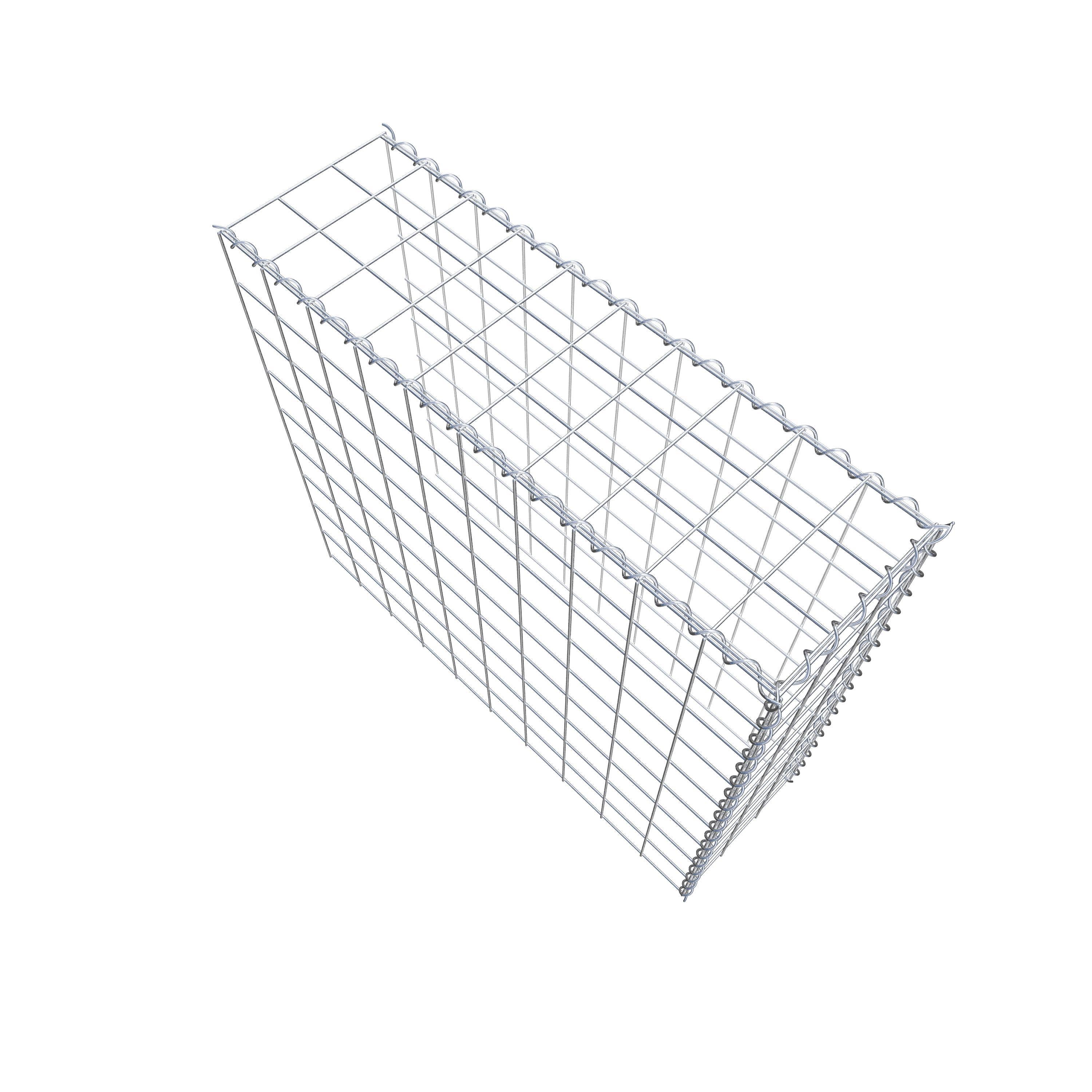 Grown-on gabion type 4 100 cm x 90 cm x 30 cm (L x H x D), mesh size 10 cm x 10 cm, spiral