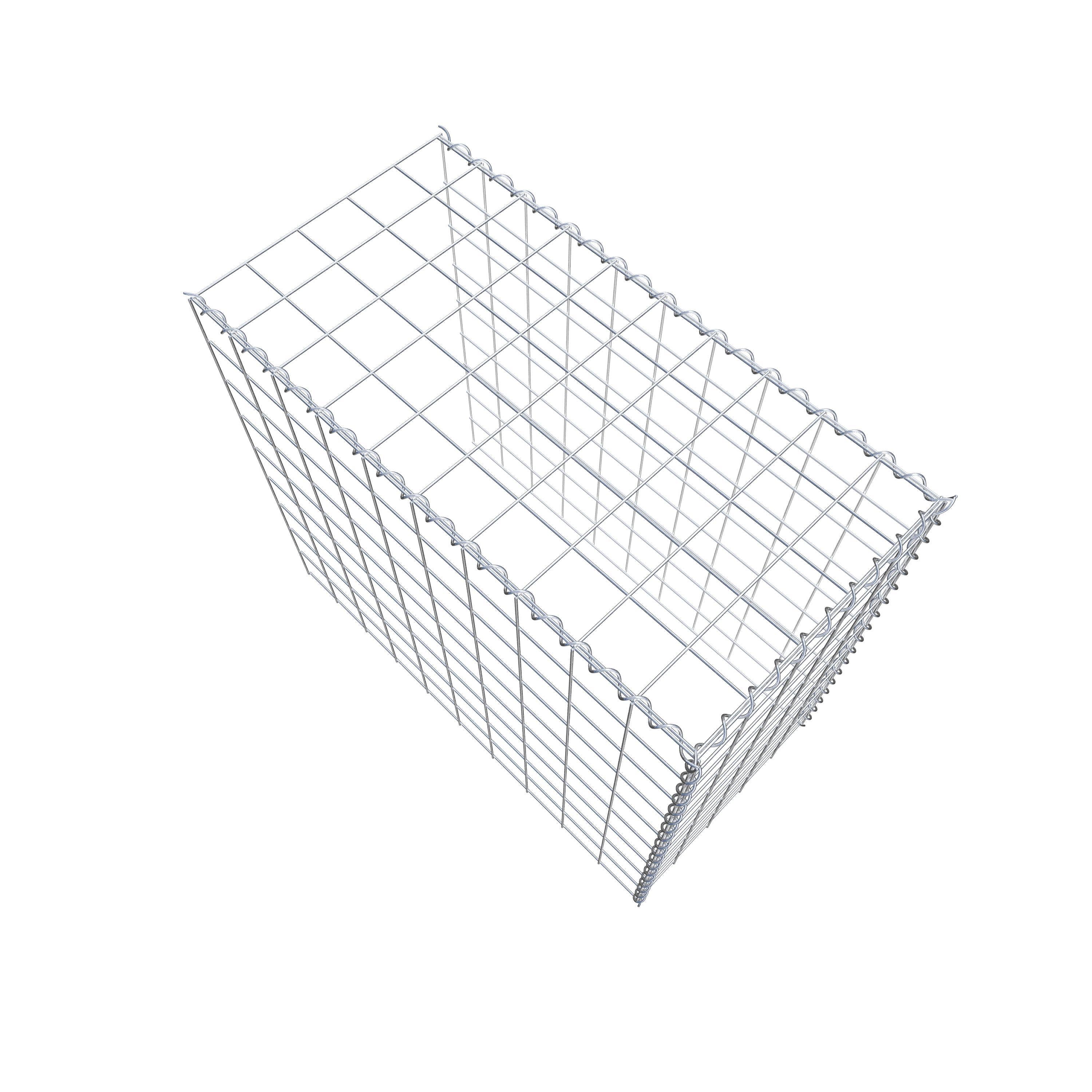 Grown-on gabion type 4 100 cm x 90 cm x 50 cm (L x H x D), mesh size 10 cm x 10 cm, spiral