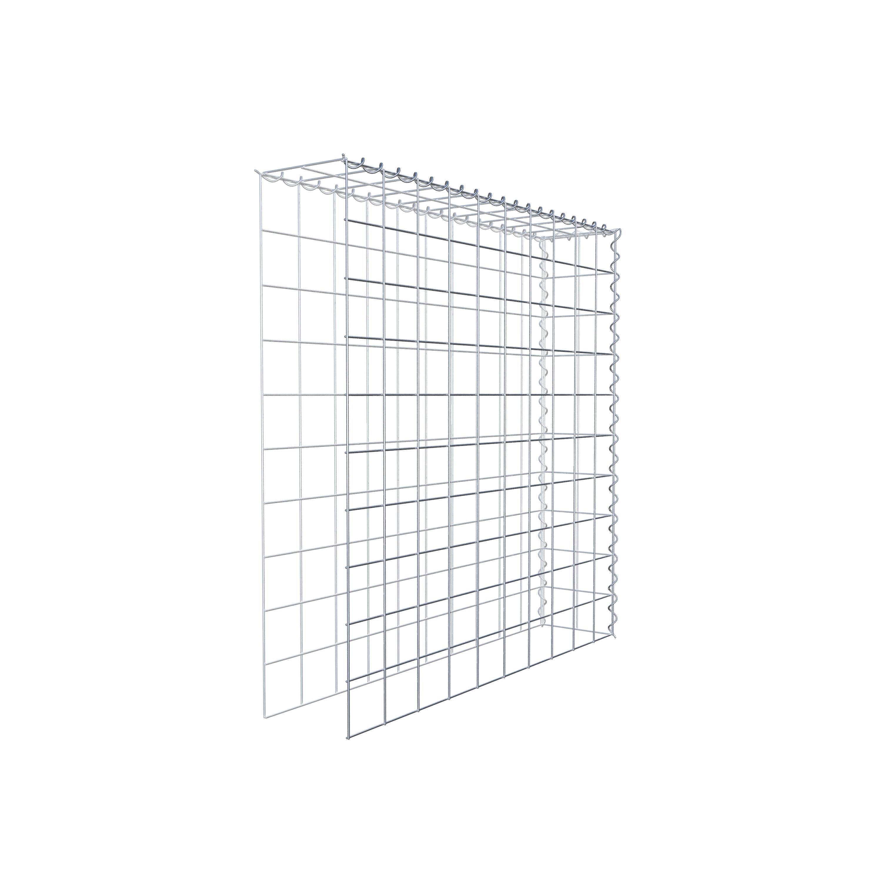 Grown-on gabion type 4 100 cm x 100 cm x 20 cm (L x H x D), mesh size 10 cm x 10 cm, spiral