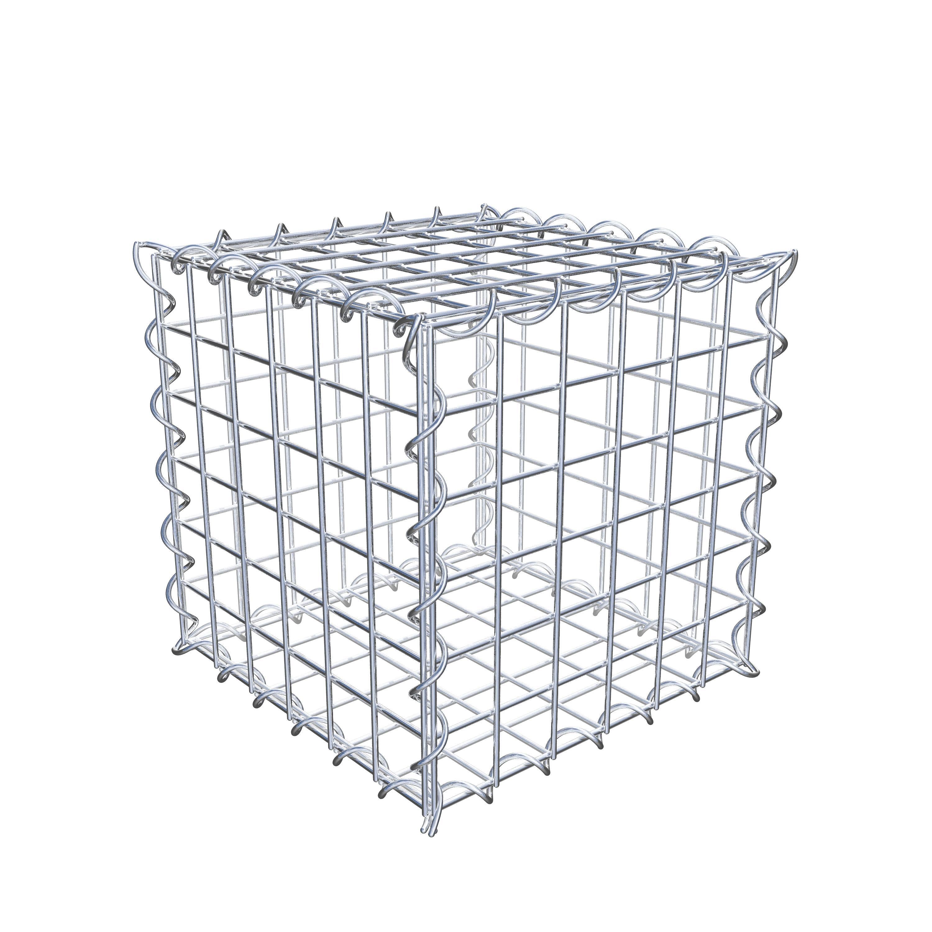 Gabion 30 cm x 30 cm x 30 cm (L x H x D), mesh size 5 cm x 5 cm, spiral