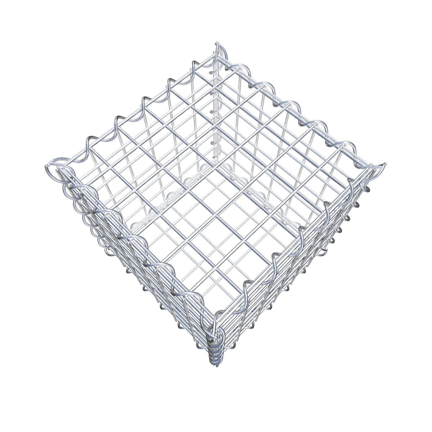 Gabion 30 cm x 30 cm x 30 cm (L x H x D), mesh size 5 cm x 5 cm, spiral