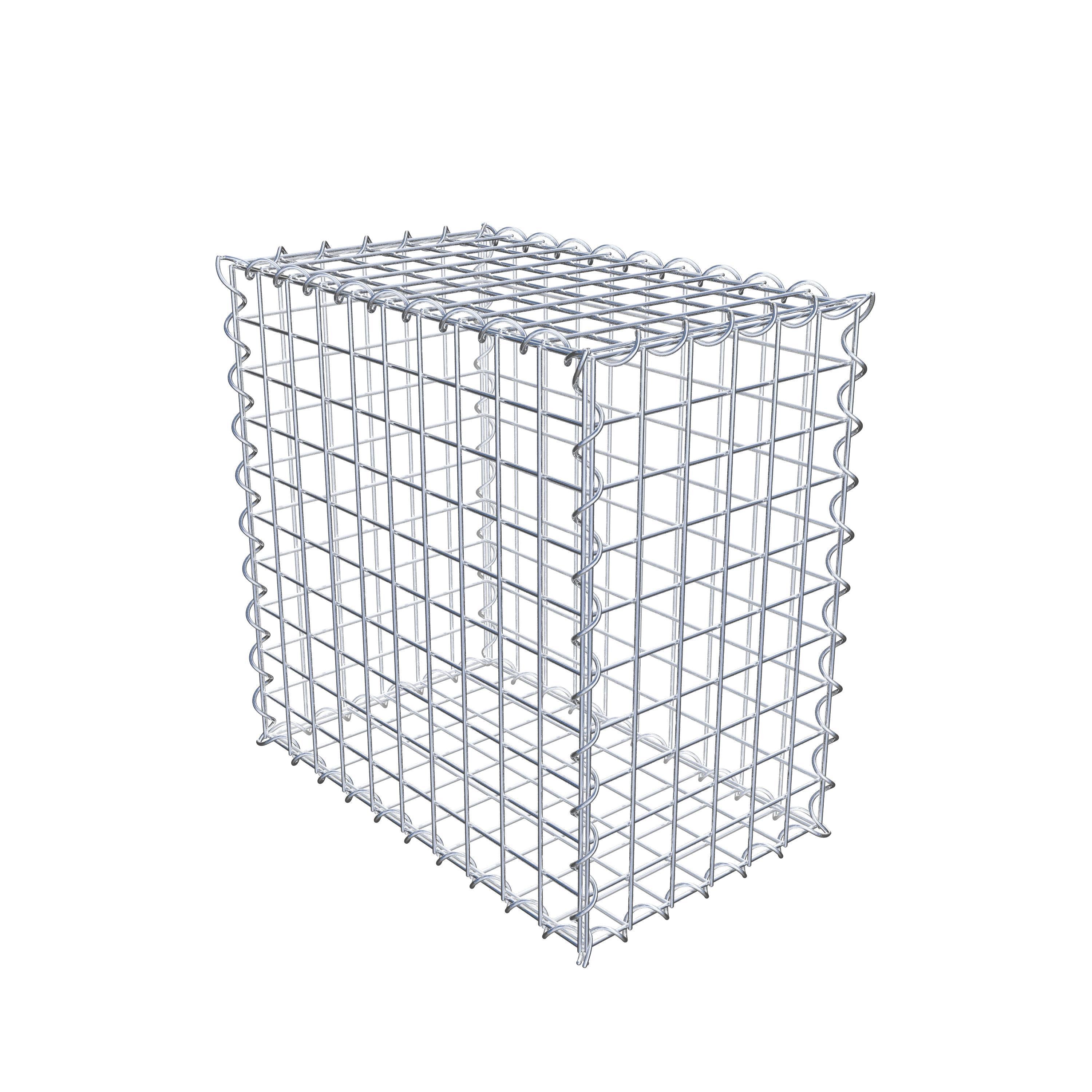 Gabion 50 cm x 50 cm x 30 cm (L x H x D), mesh size 5 cm x 5 cm, spiral