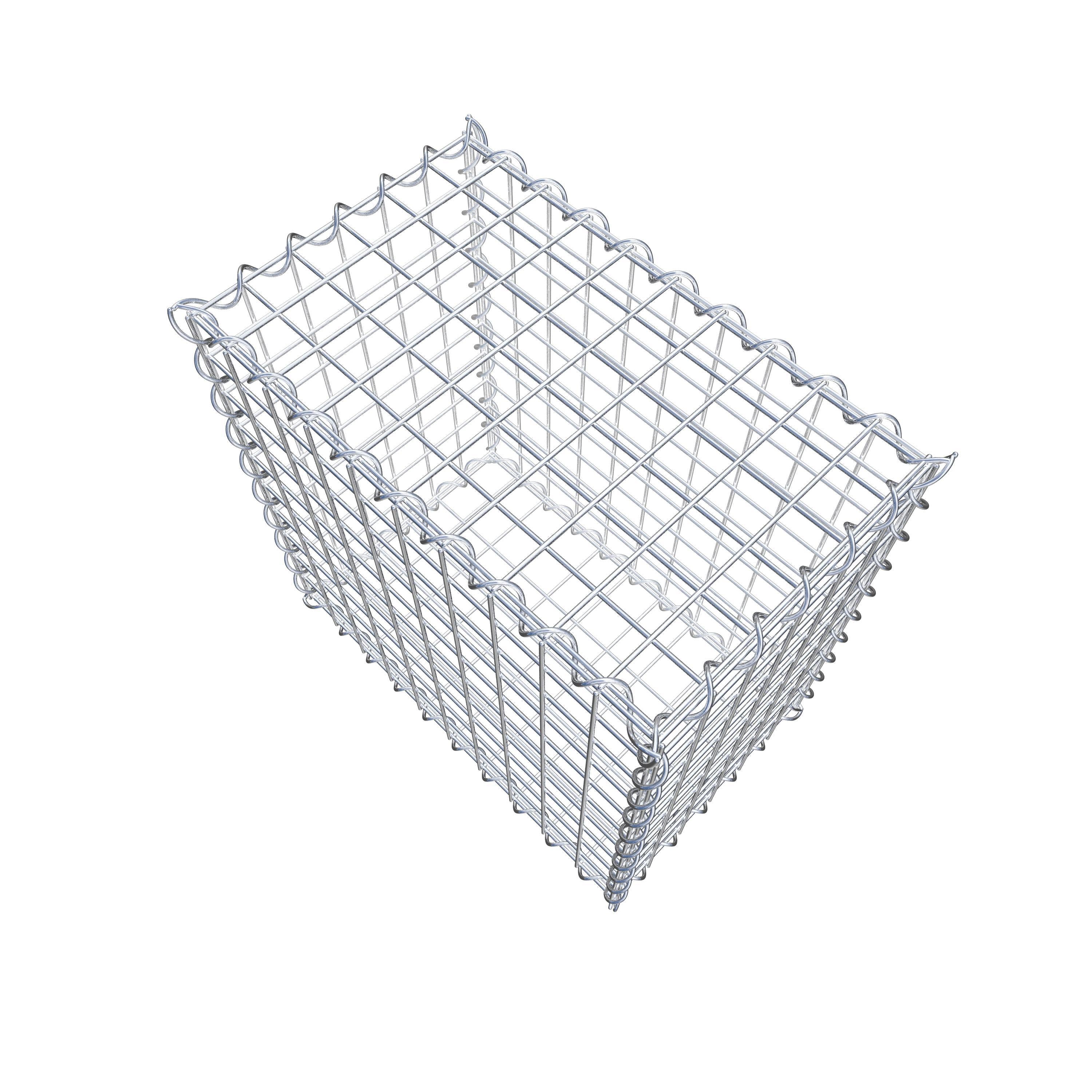 Gabion 50 cm x 50 cm x 30 cm (L x H x D), mesh size 5 cm x 5 cm, spiral