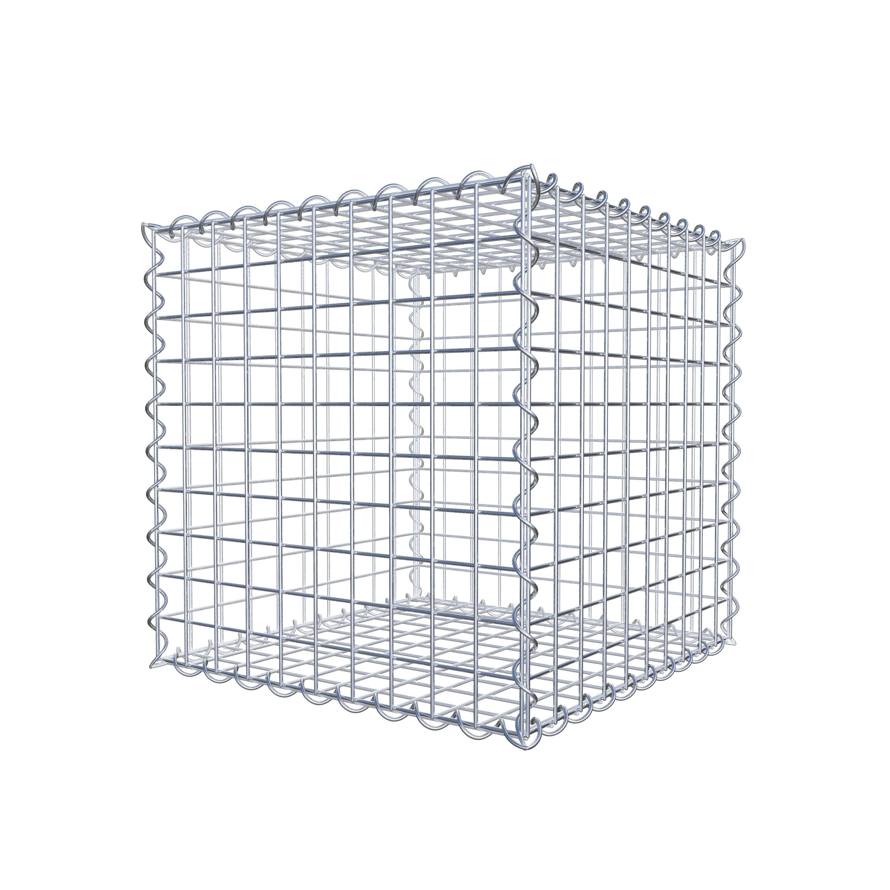 Gabion 50 cm x 50 cm x 50 cm (L x H x D), maskestørrelse 5 cm x 5 cm, spiral