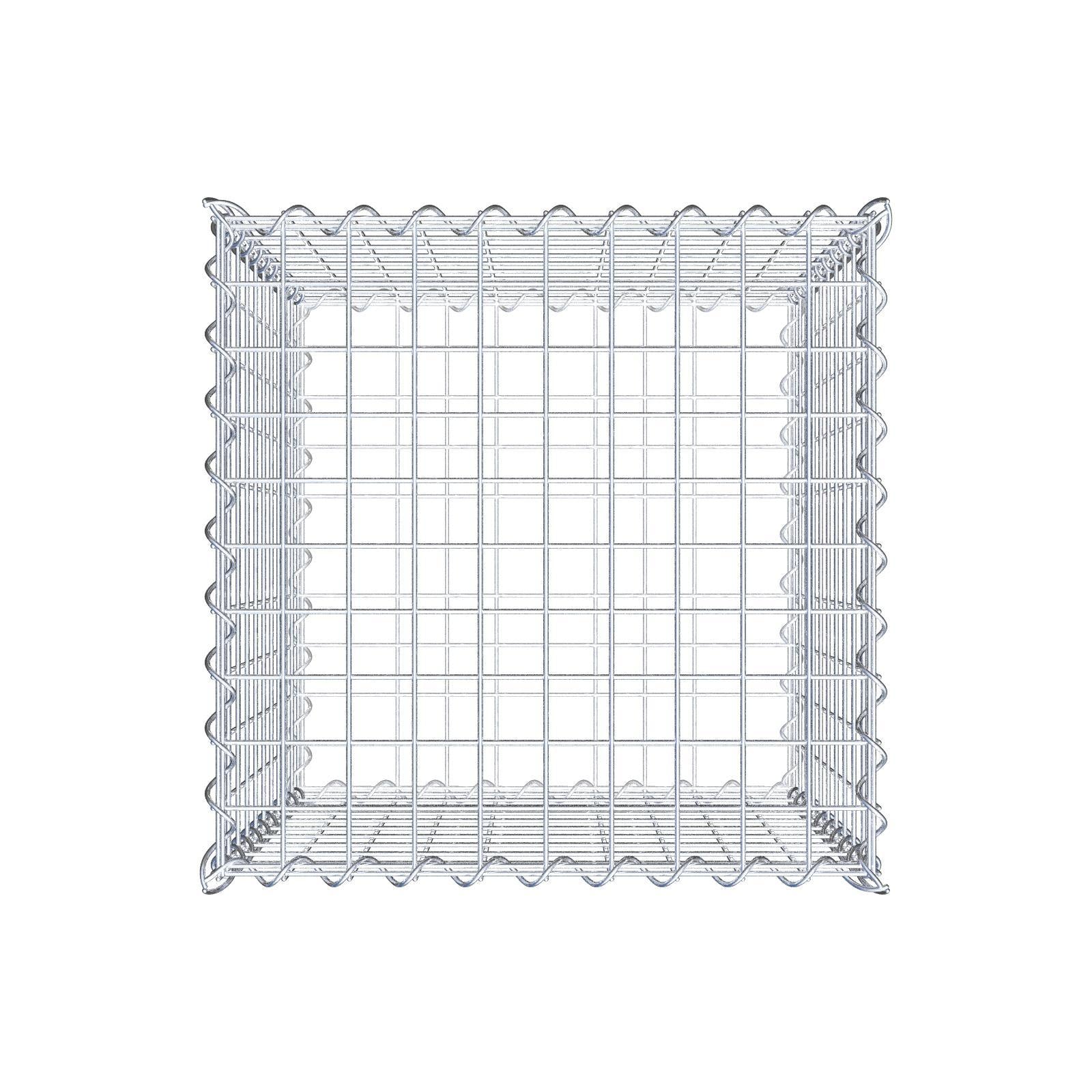 Gabbione 50 cm x 50 cm x 50 cm (L x H x P), maglia 5 cm x 5 cm, spirale