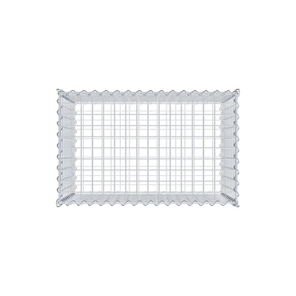 Gabion 80 cm x 50 cm x 50 cm (L x H x D), mesh size 5 cm x 5 cm, spiral