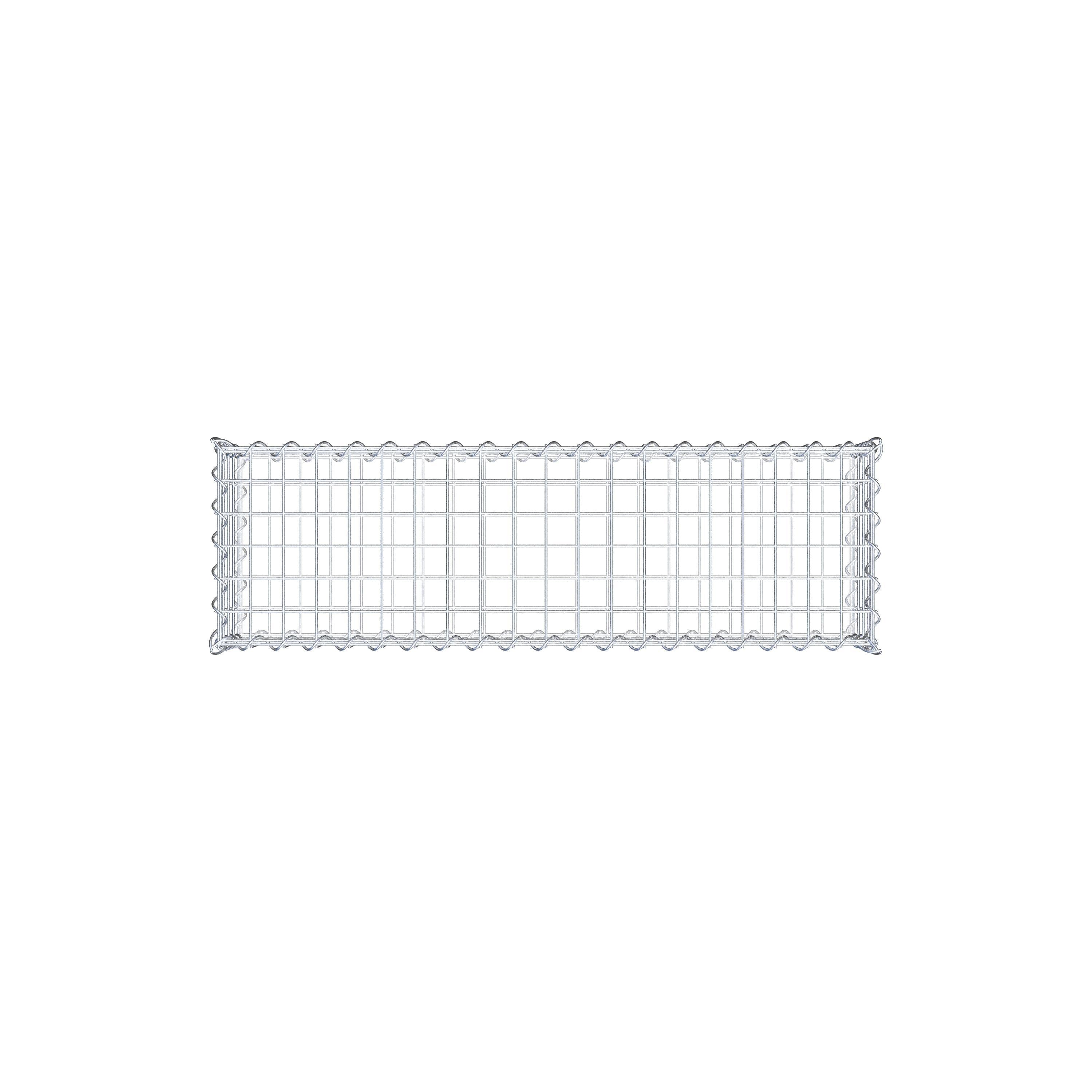 Gabion 100 cm x 20 cm x 30 cm (L x H x D), maskestørrelse 5 cm x 5 cm, spiral