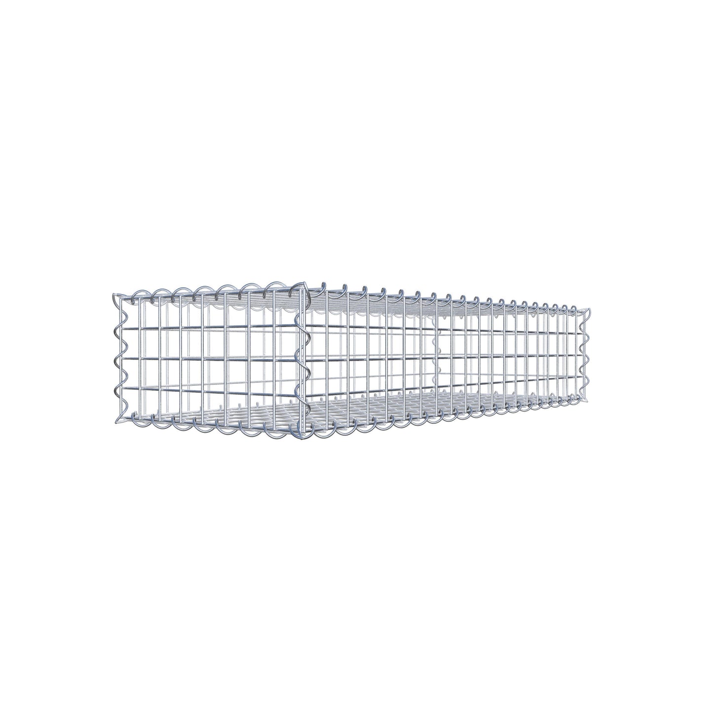Gabion 100 cm x 20 cm x 40 cm (L x H x D), mesh size 5 cm x 5 cm, spiral