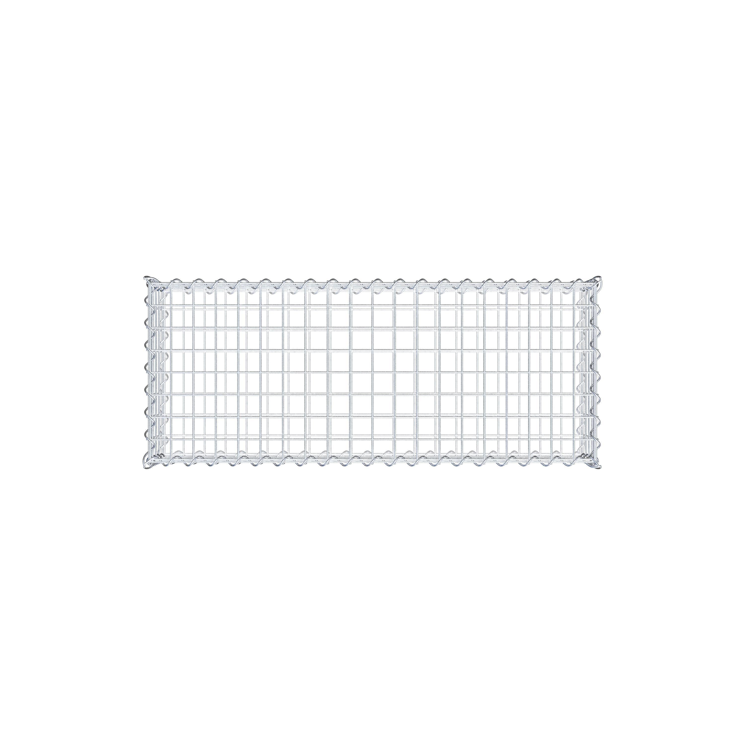 Gabion 100 cm x 20 cm x 40 cm (L x H x D), mesh size 5 cm x 5 cm, spiral