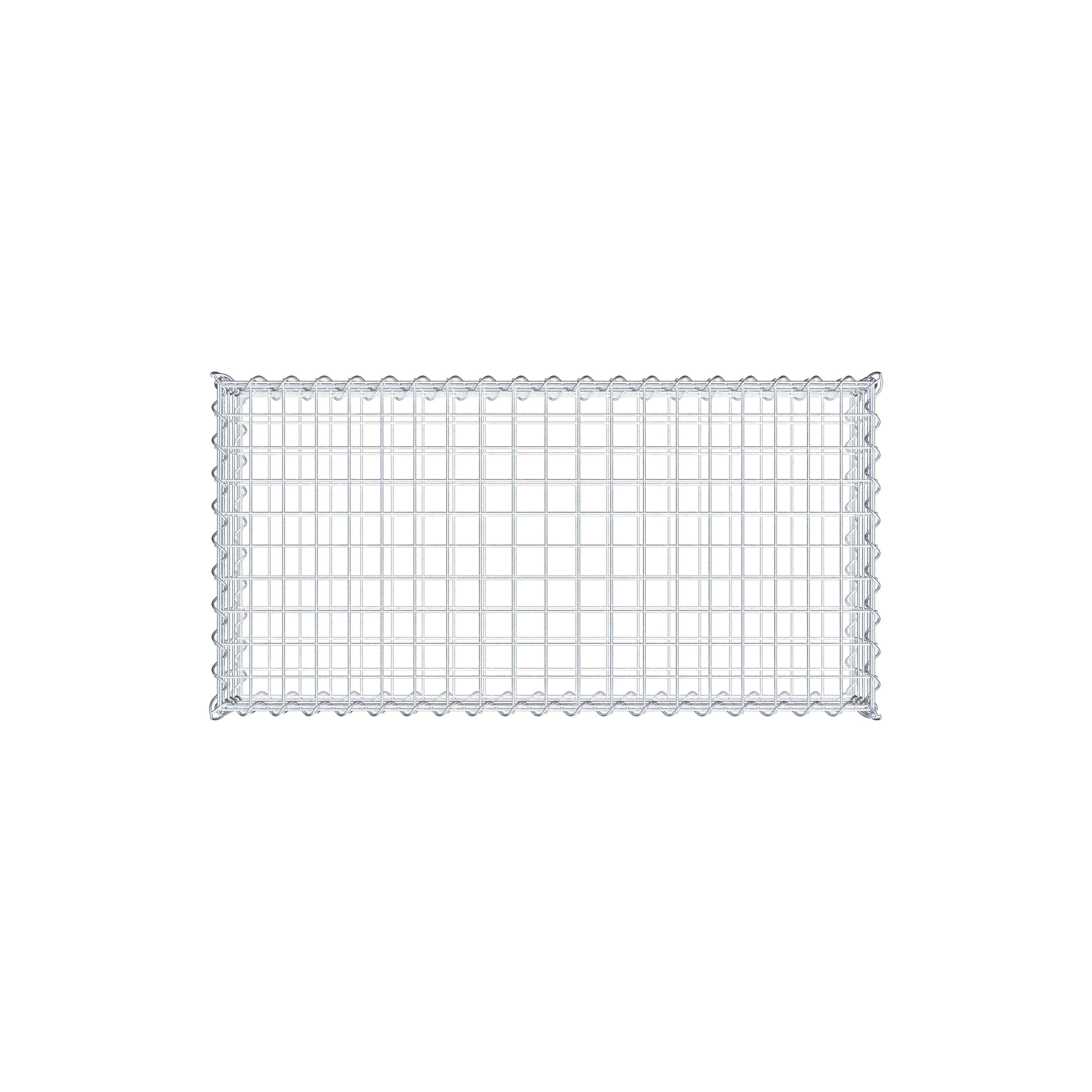 Gabion 100 cm x 20 cm x 50 cm (L x H x D), mesh size 5 cm x 5 cm, spiral