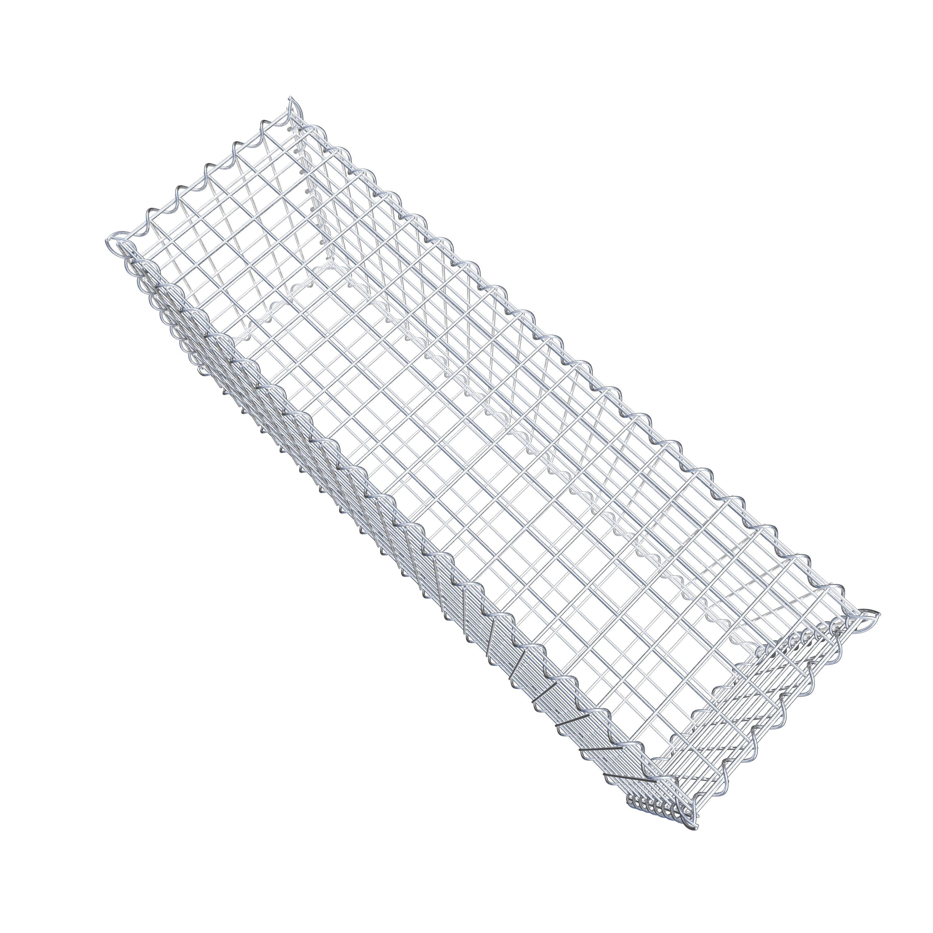 Gabion 100 cm x 40 cm x 30 cm (L x H x D), mesh size 5 cm x 5 cm, spiral