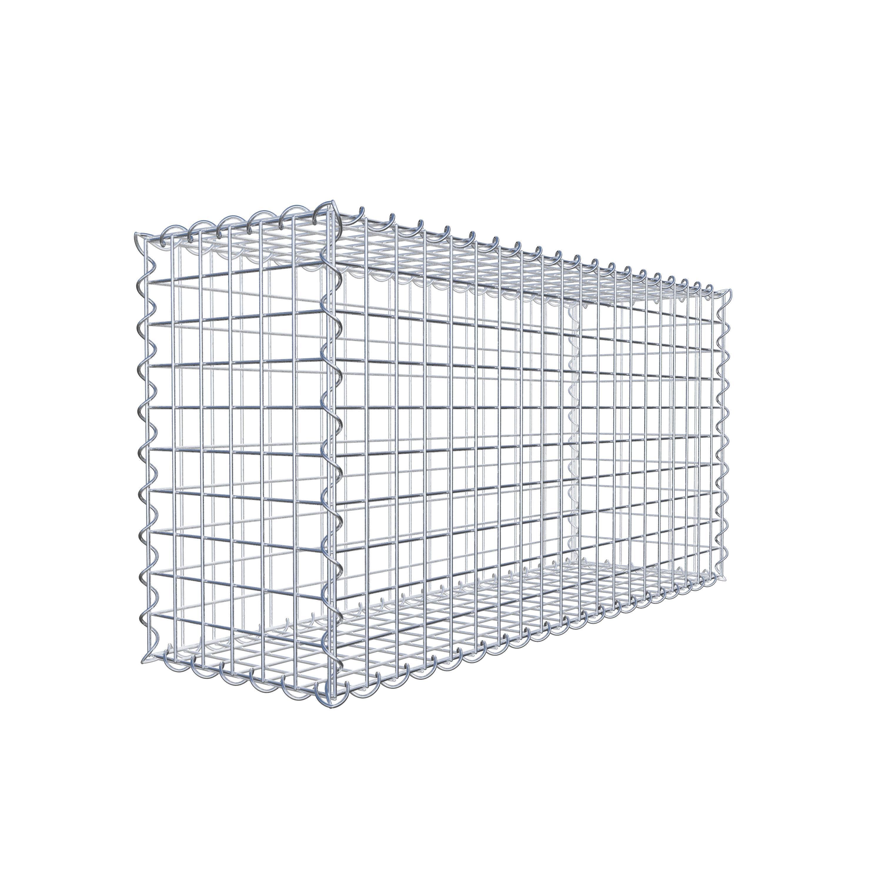 Gabion 100 cm x 50 cm x 30 cm (L x H x D), mesh size 5 cm x 5 cm, spiral