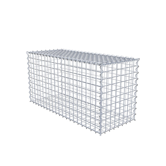 Gabion 100 cm x 50 cm x 40 cm (L x H x D), mesh size 5 cm x 5 cm, spiral